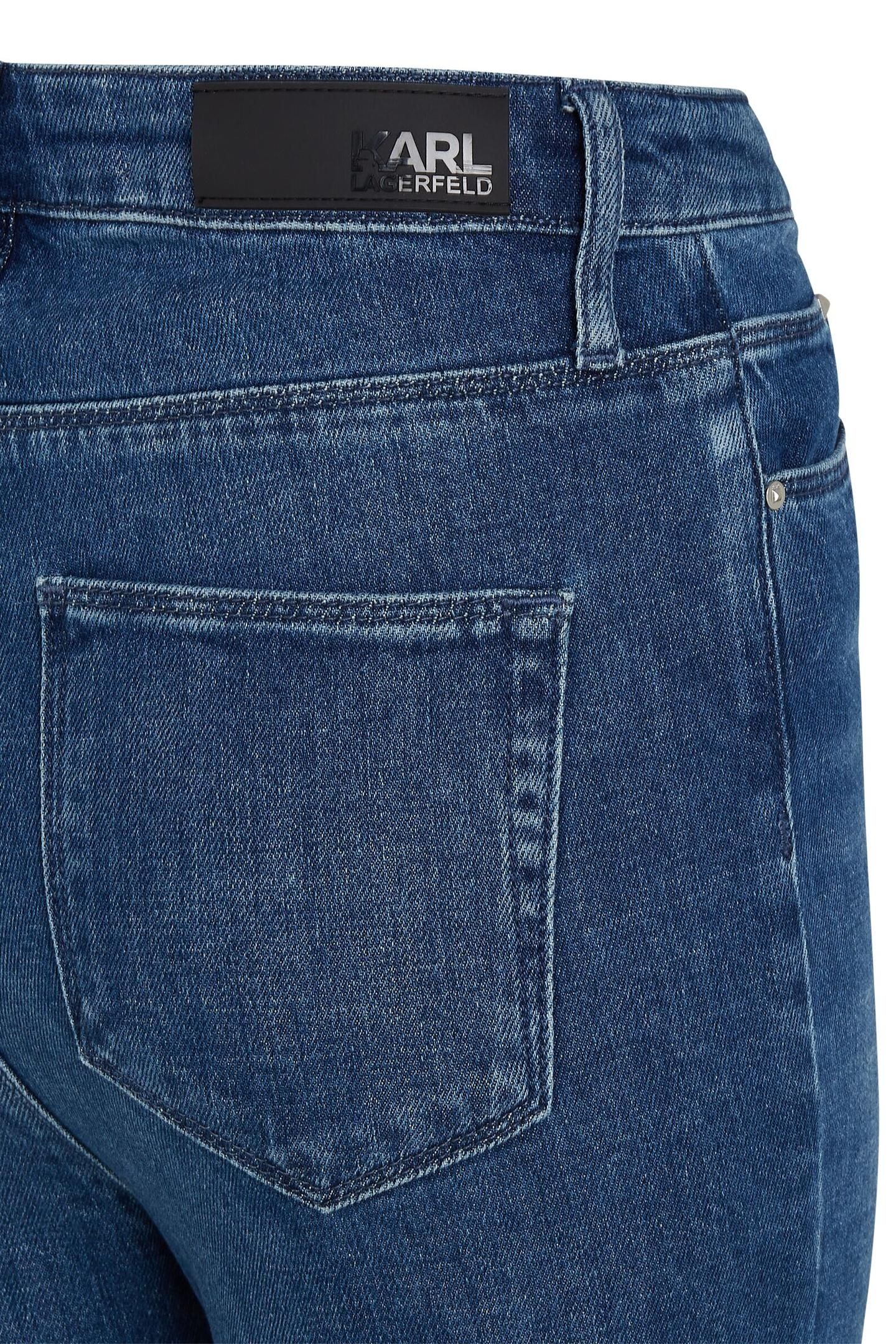 SKINNY LOGO DENIM MID BLUE 3