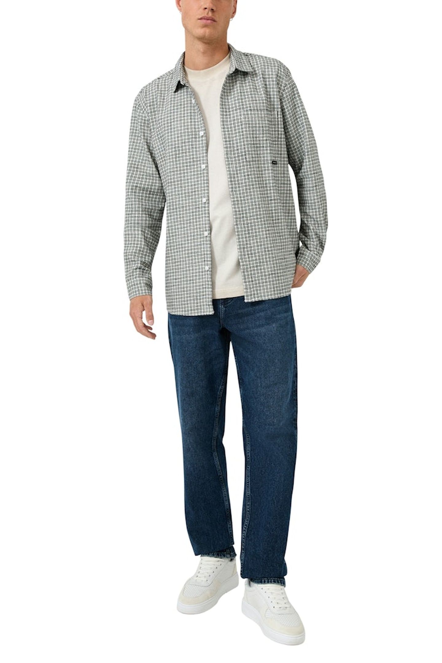 S.OLIVER-QS SHIRTS GREY/BLACK 4