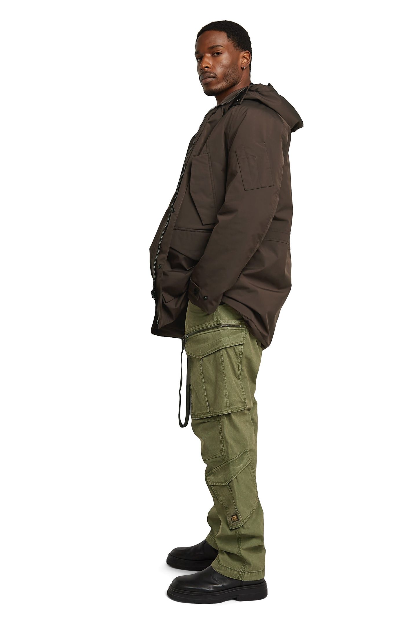 ROVIC ZIP 3D LOOSE OVERDYE SHADOW OLIVE 2