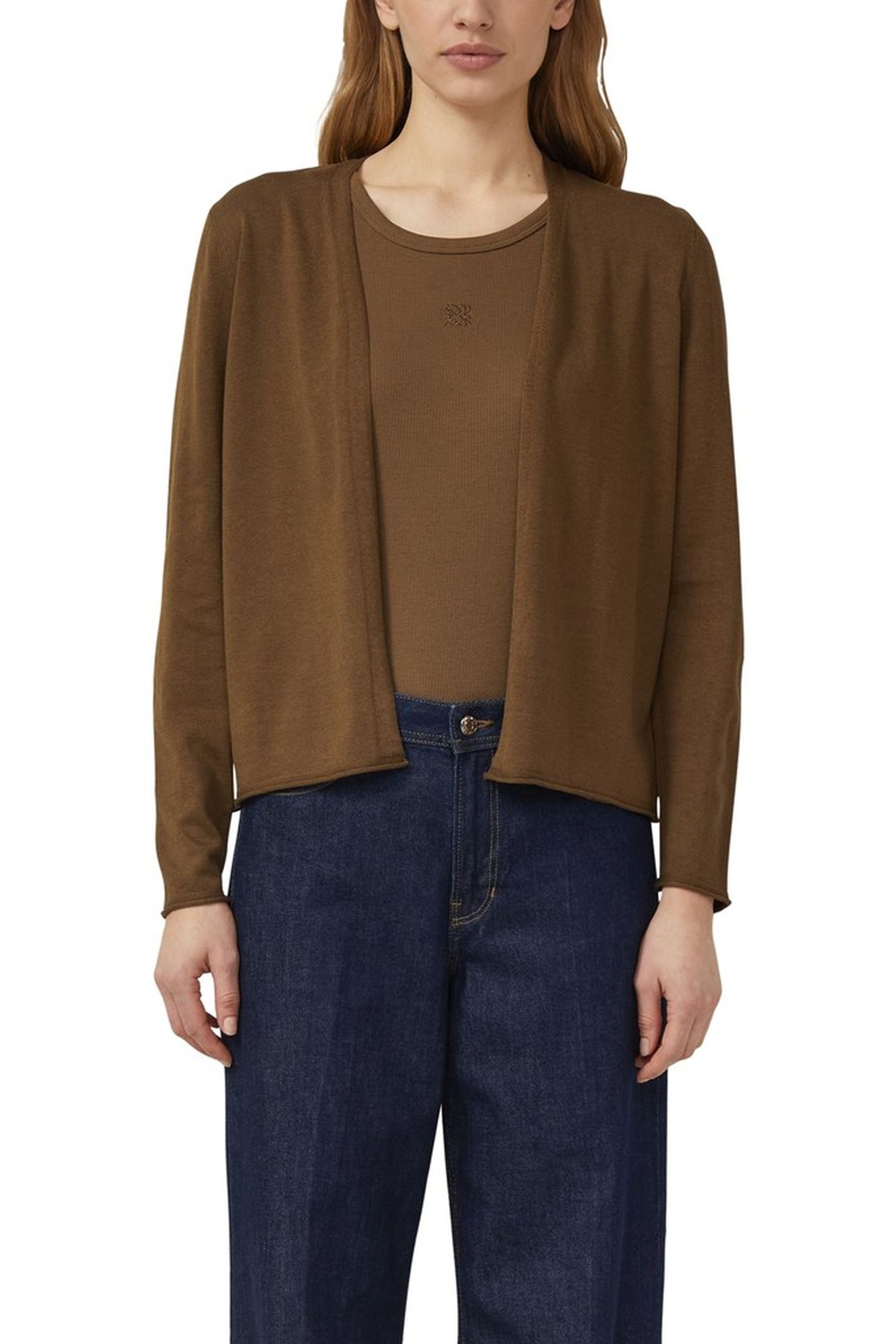S.OLIVER CARDIGAN DARK BROWN 1