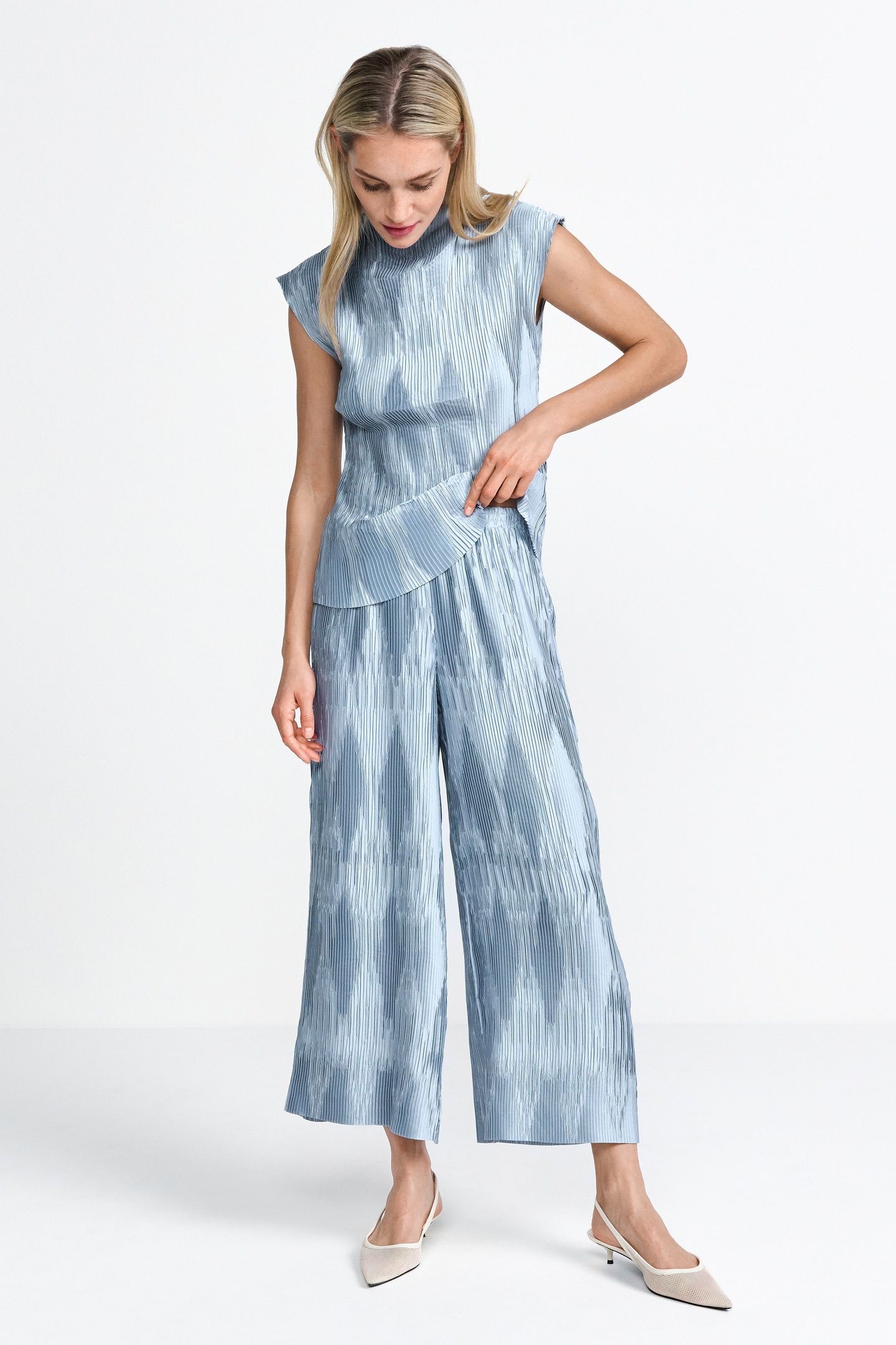 CRINKLE PANTS SKYWAY BLUE 1