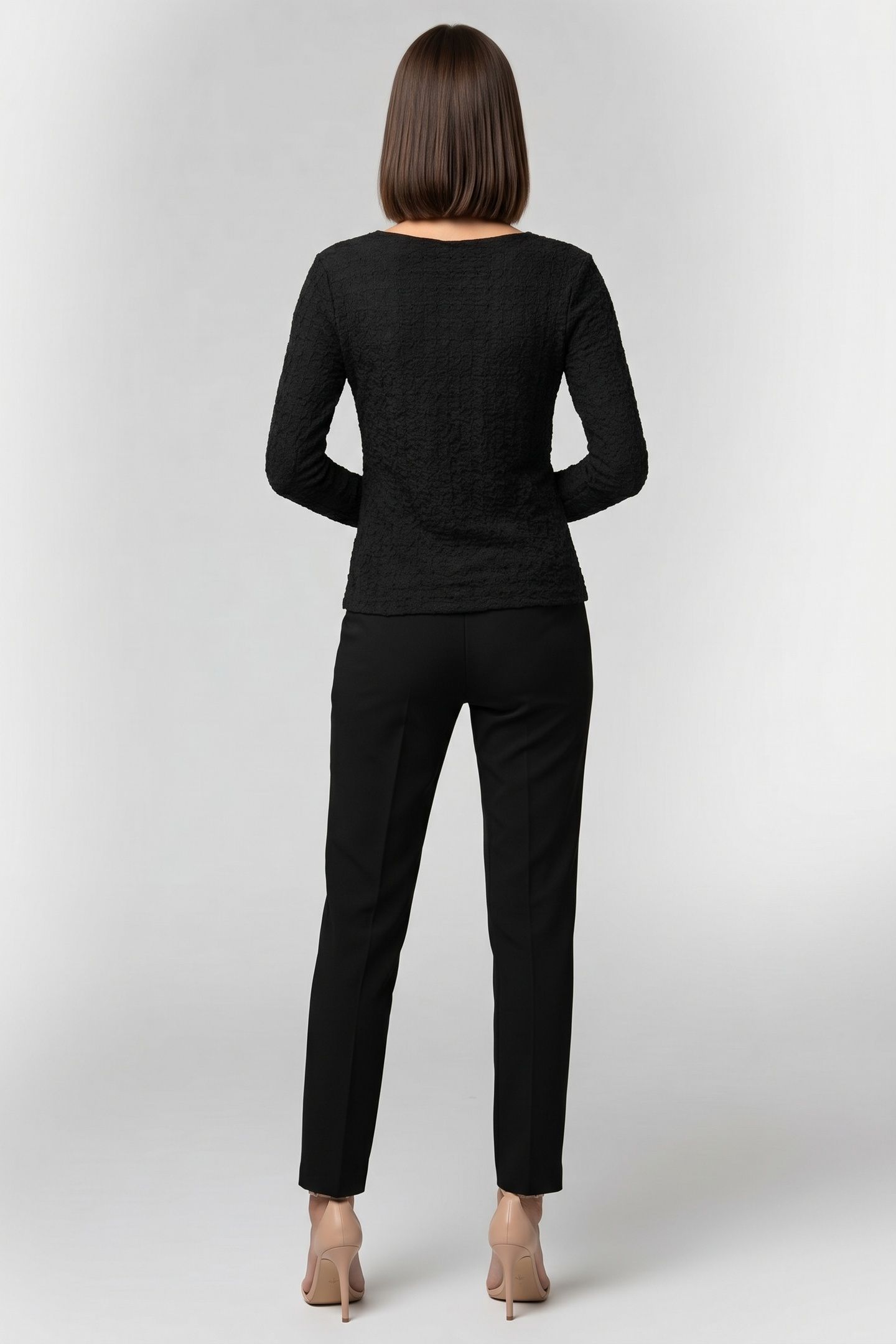 LOUISE SMOCK TOP BLACK 2