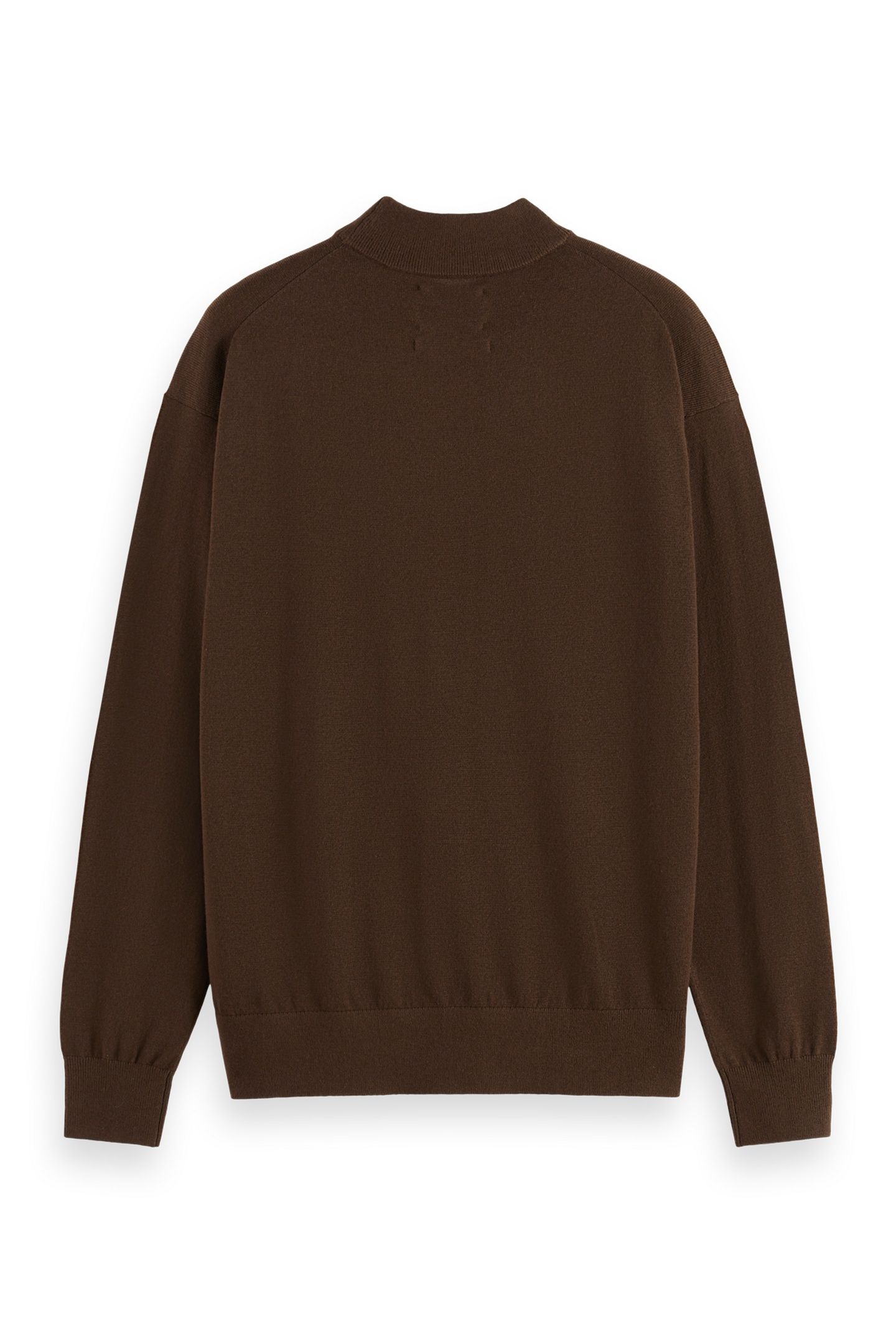 DROPPED SHOULDER MOCK NECK PULLOVER DEMITASSE 2