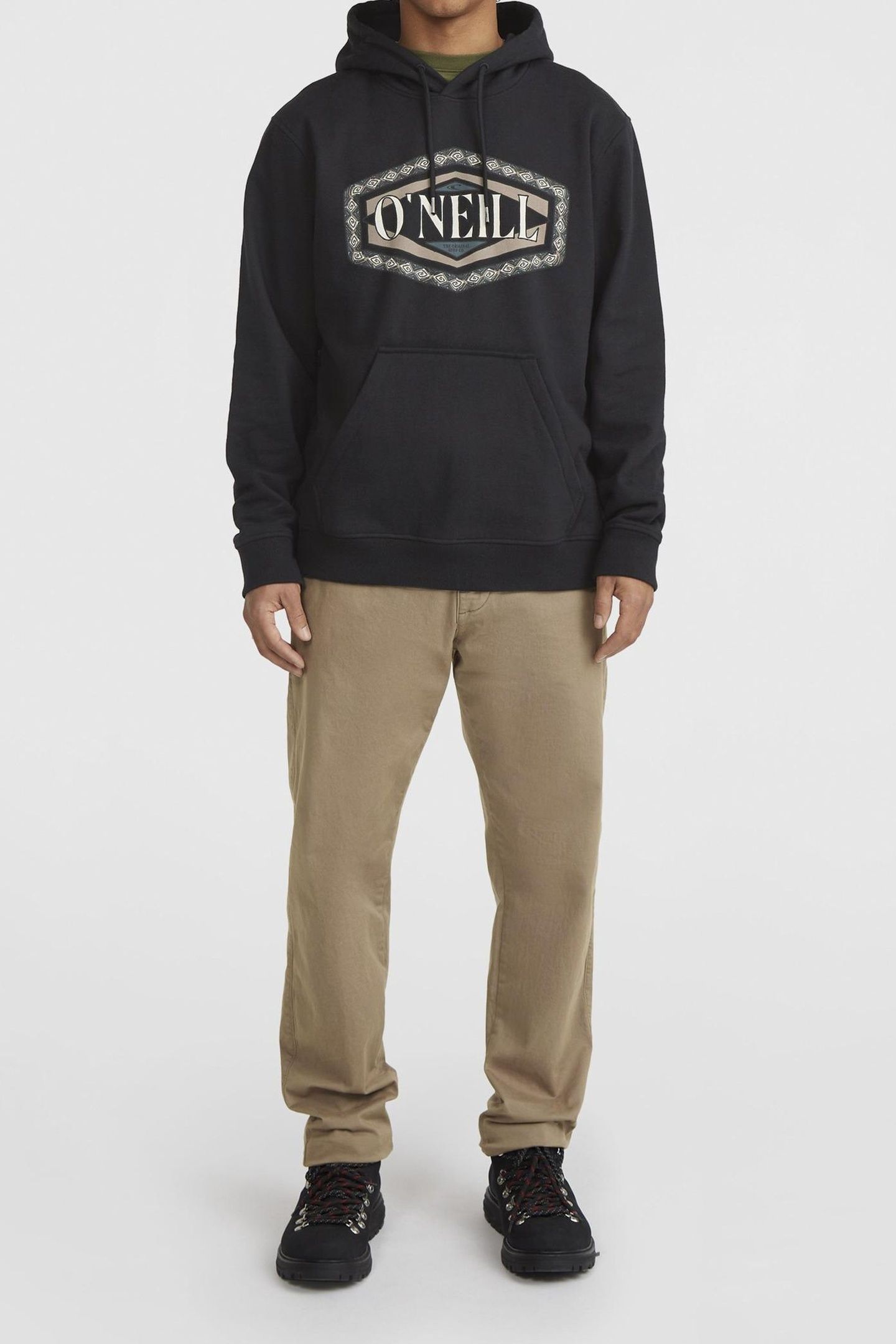 O'NEILL FRONT PRINT HOODIE BLACK OUT 3