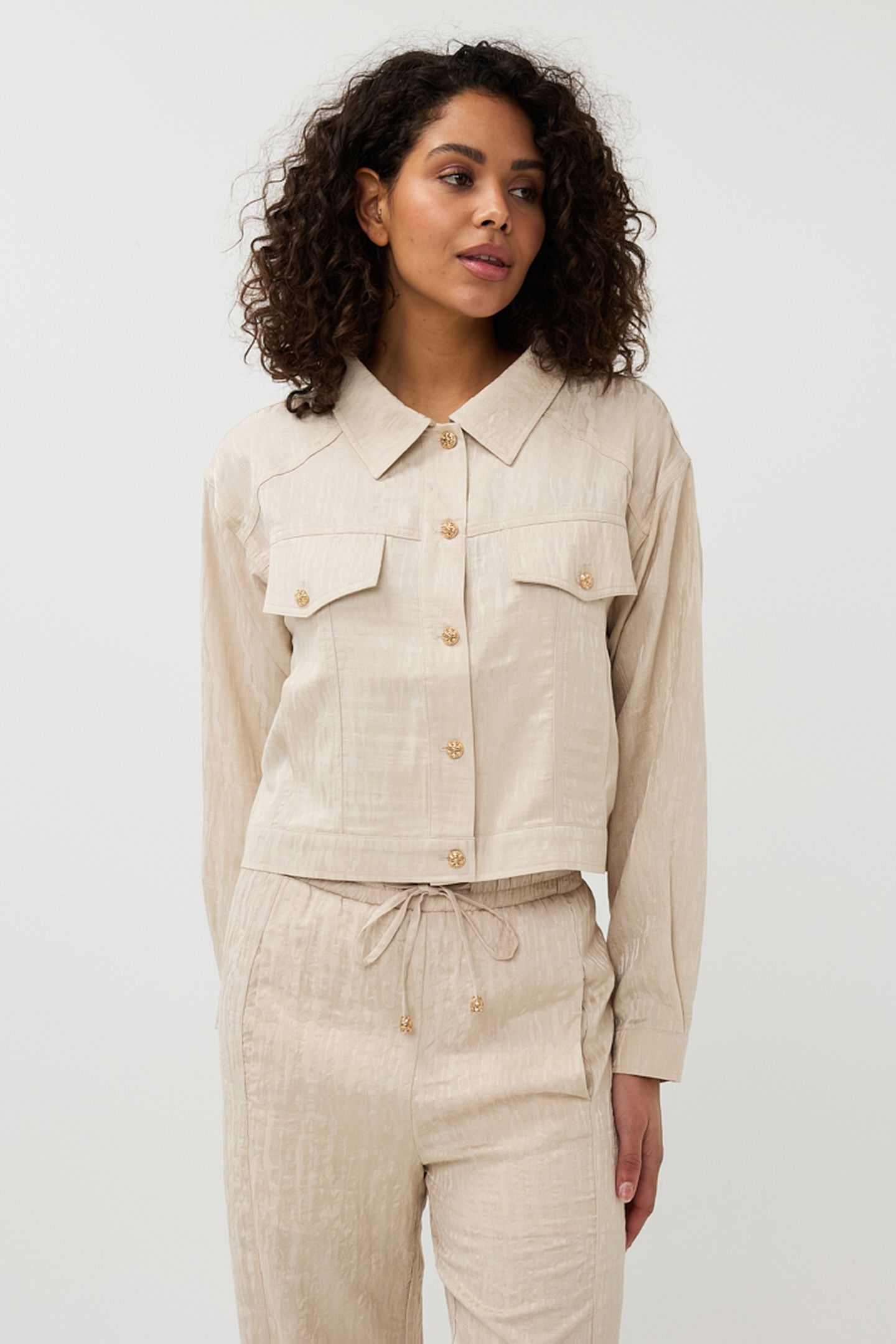 JACKET JACQUARD SAND 2