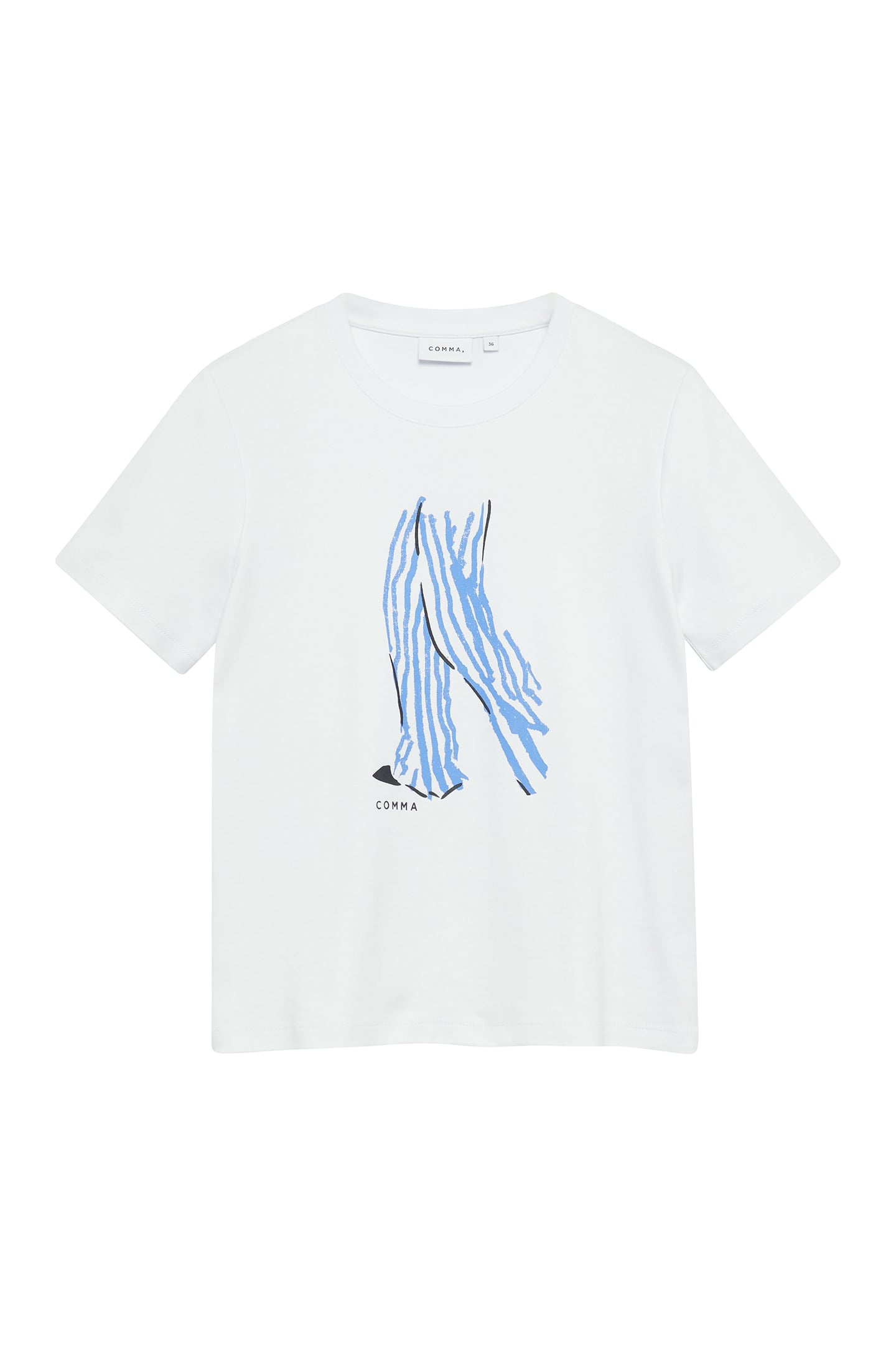 COMMA T-SHIRTS WHITE 4