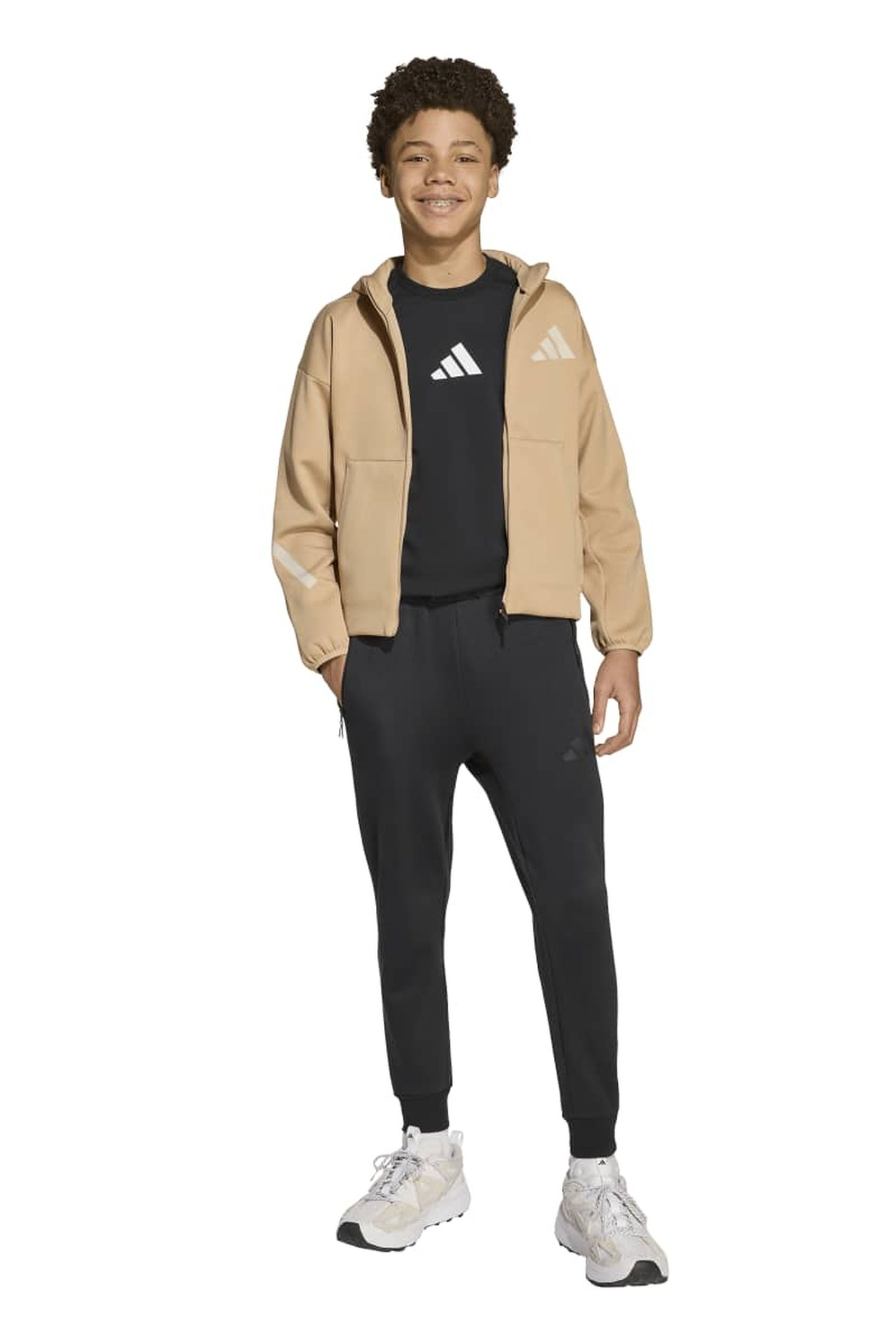 UNISEX SPORTSWEAR Z.N.E. FULL ZIP HOODIE WARM SANDSTONE 2