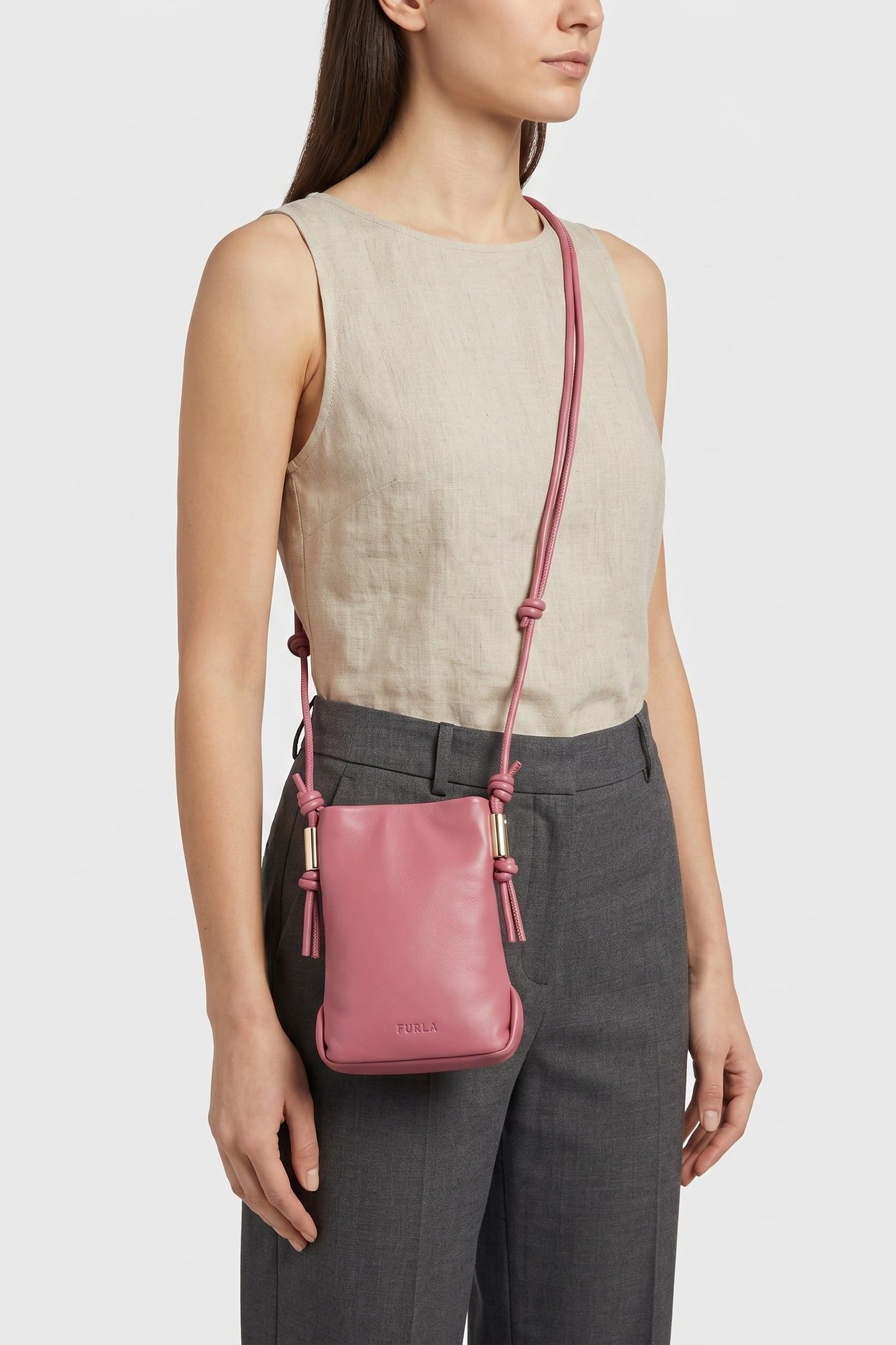 ELETTRA SMALL PHONE HOLDER BLUSH PINK 2