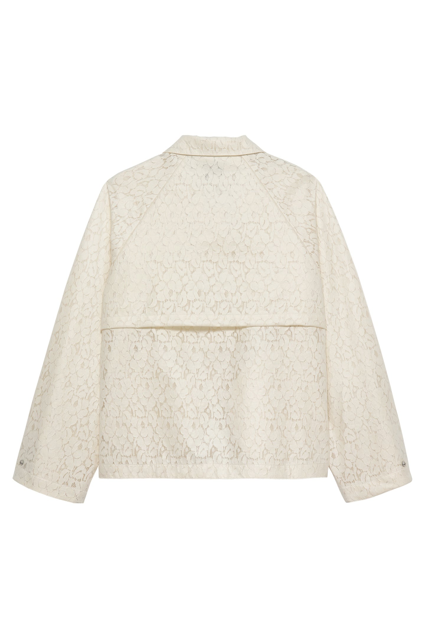 LACED RAINCOAT ECRU 5