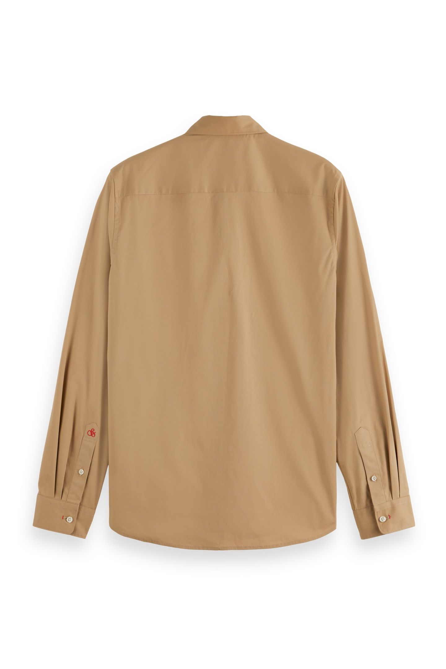 SEASONAL CORE SOLID SLIM FIT POPLIN SHIRT TANNIN 2