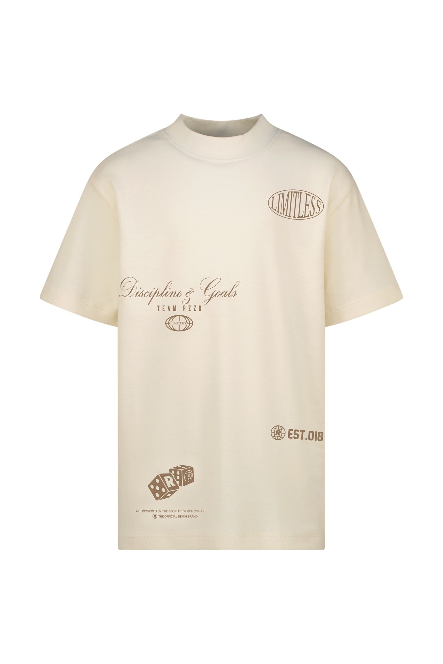 BOYS HOLD T-SHIRT ALMOND WHITE 1