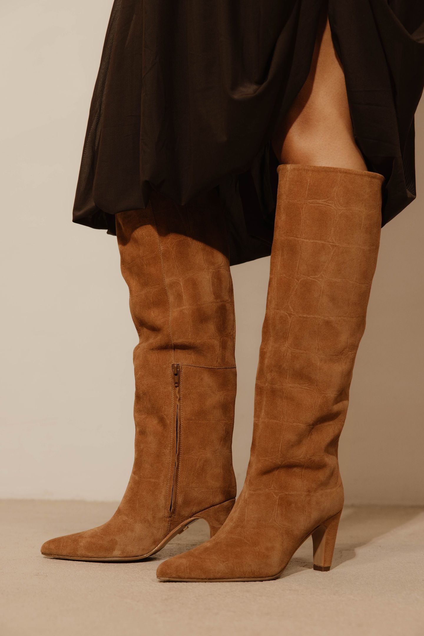 LOW-JADEY HIGH BOOT CARAMEL 8