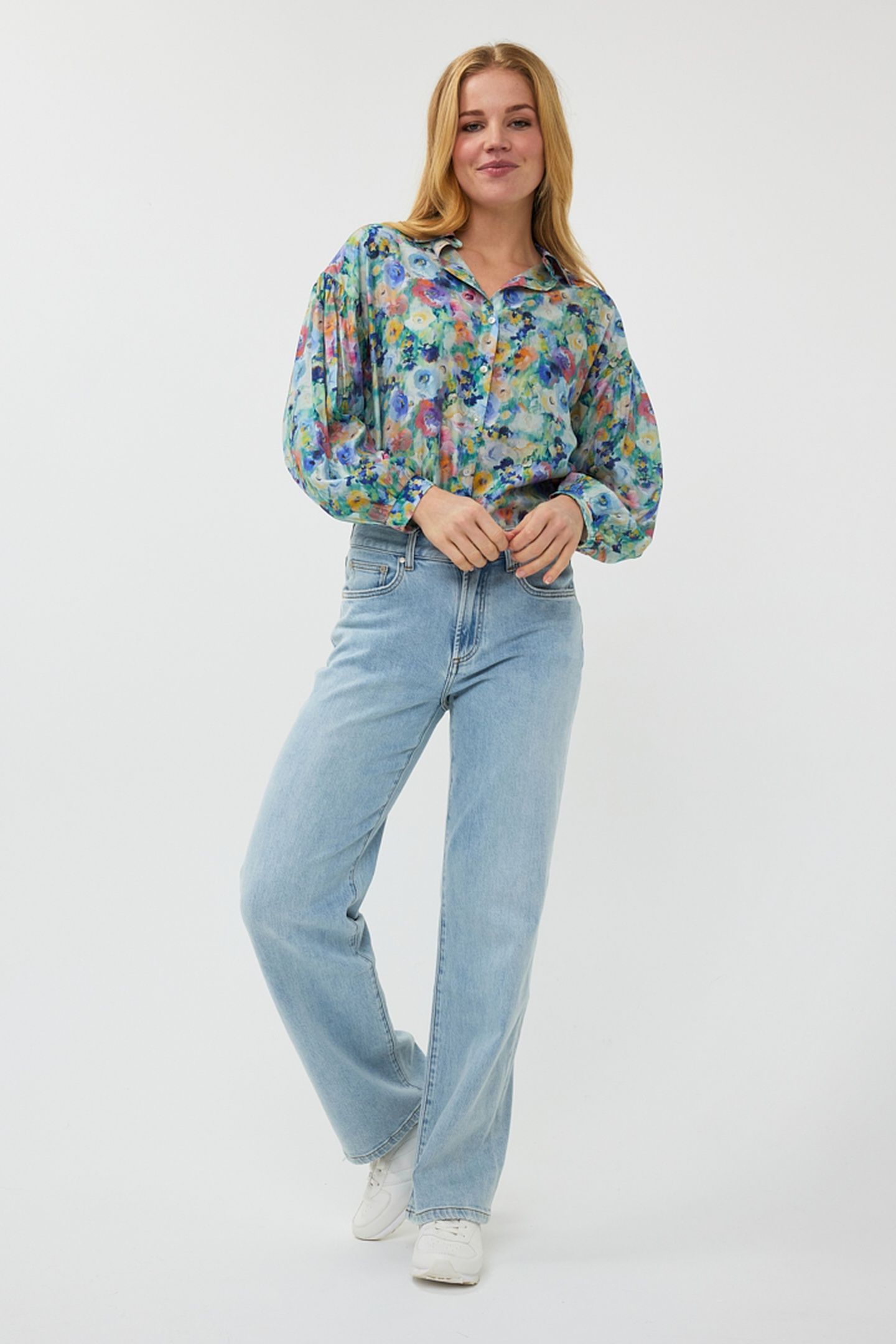 BLOUSE OVERSIZED UTOPIA FLOWER PRINT 2
