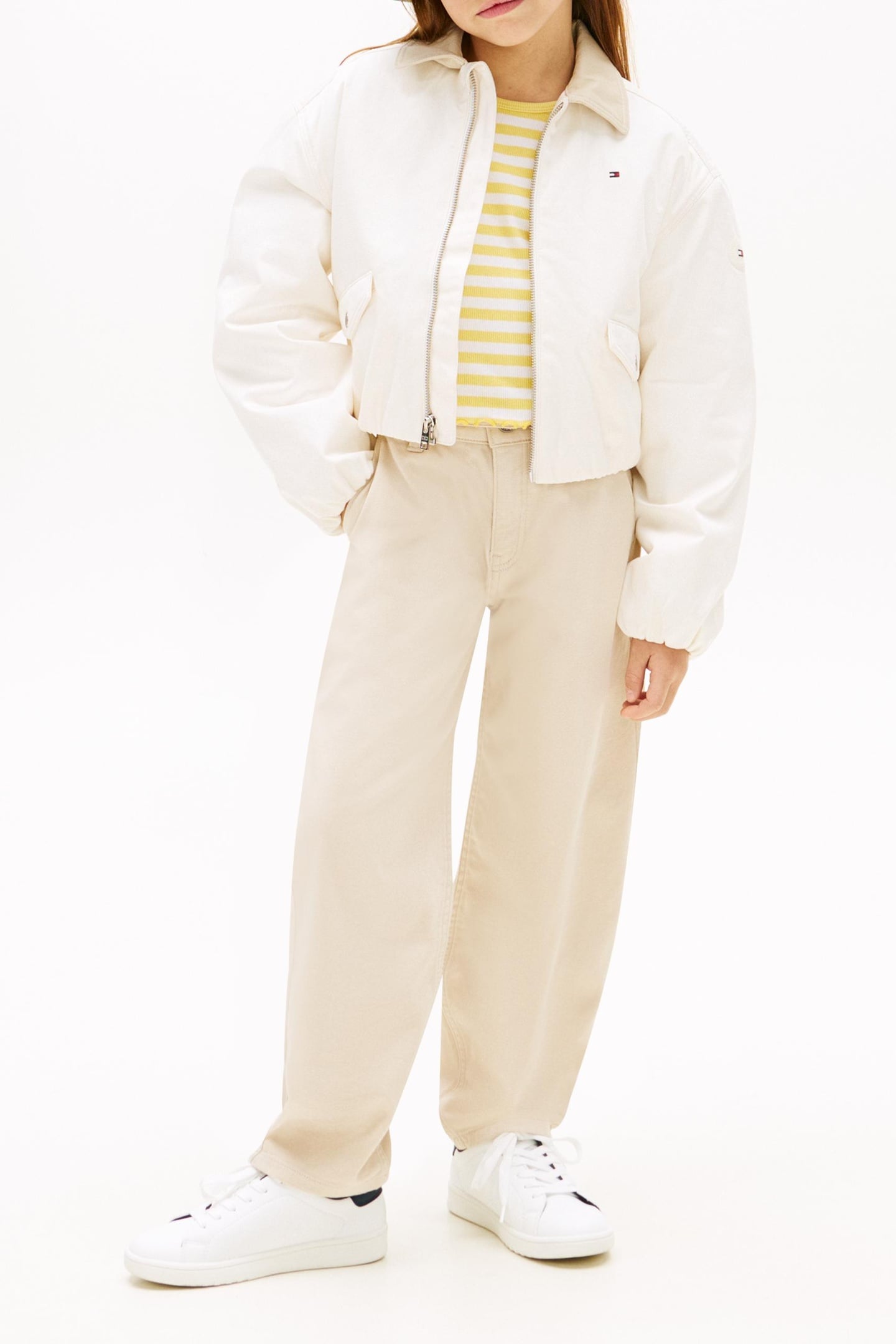 GIRLS BARREL PANTS CLASSIC BEIGE 2