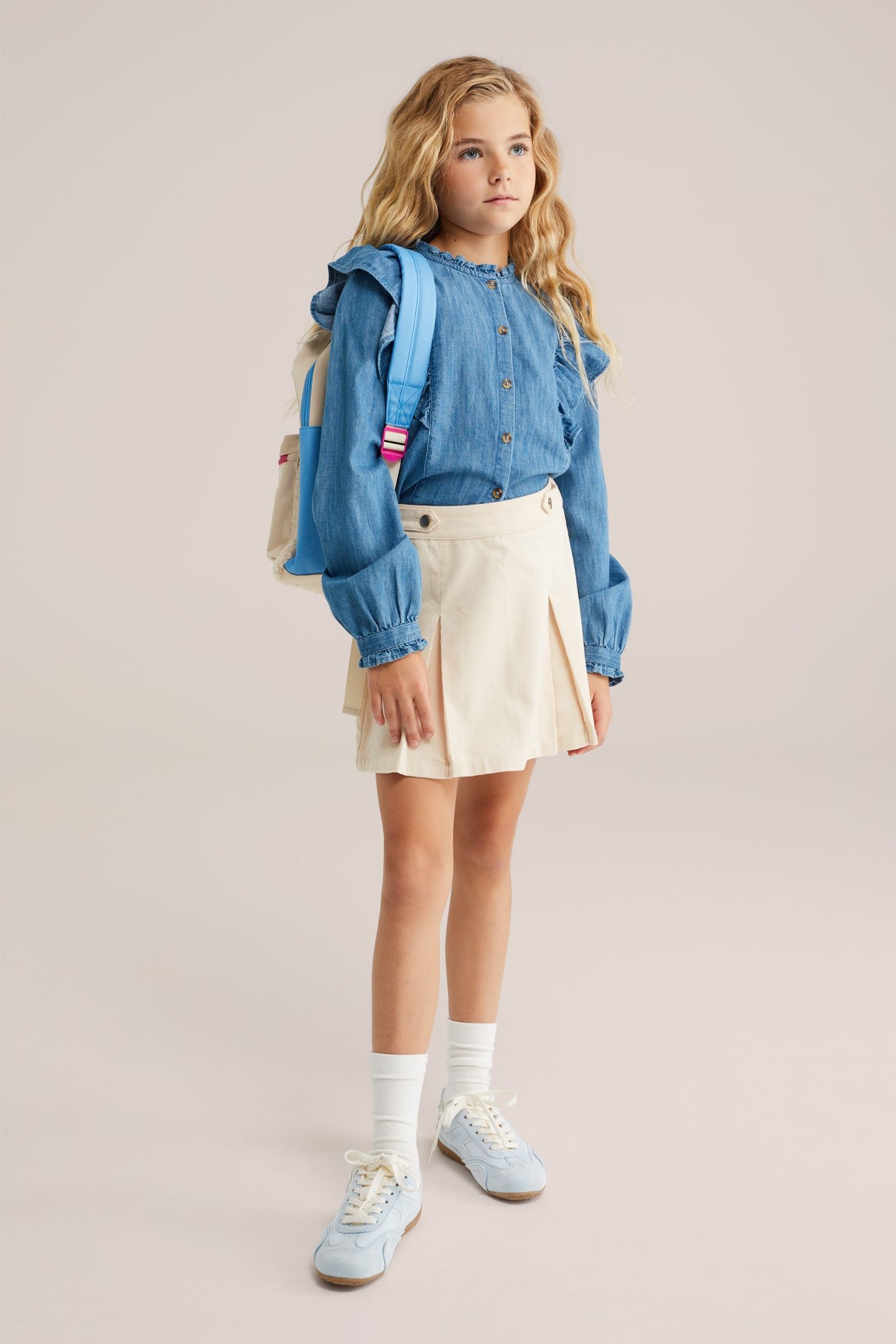 SKIRT MINI LENGTH ECRU 3