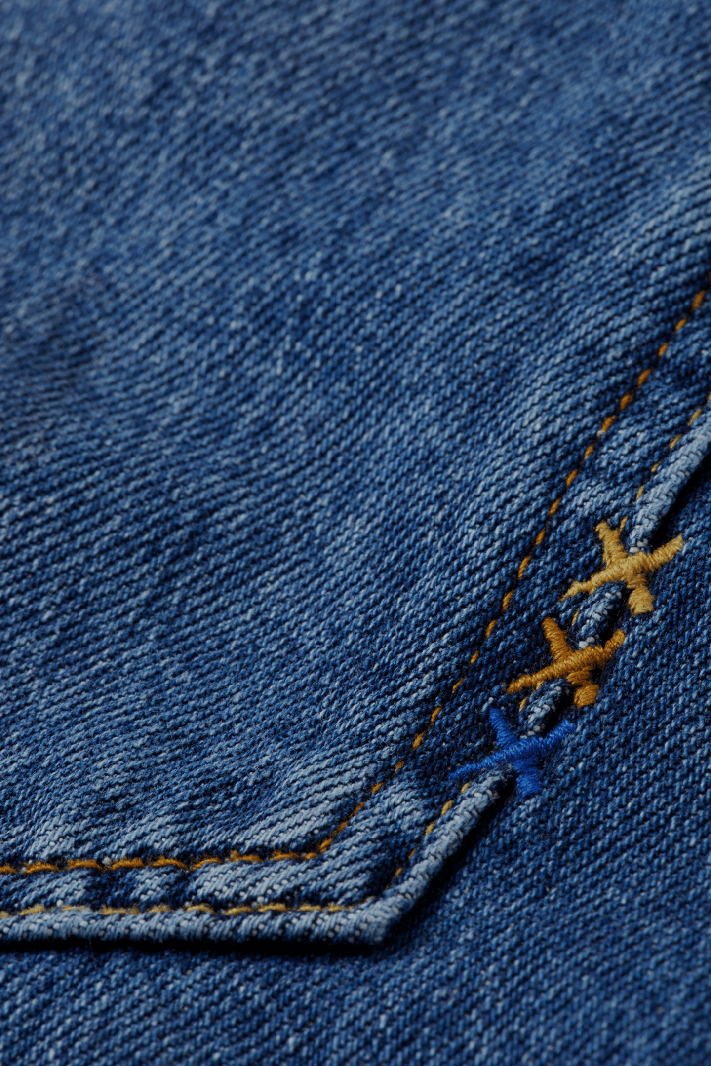 RIPPLE STRAIGHT JEANS — ABSOLUTE BLUE 7