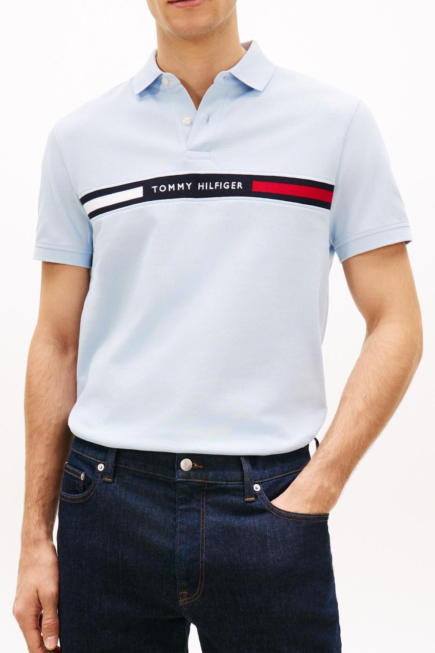 HILFIGER CHEST POLO BREEZY BLUE 1