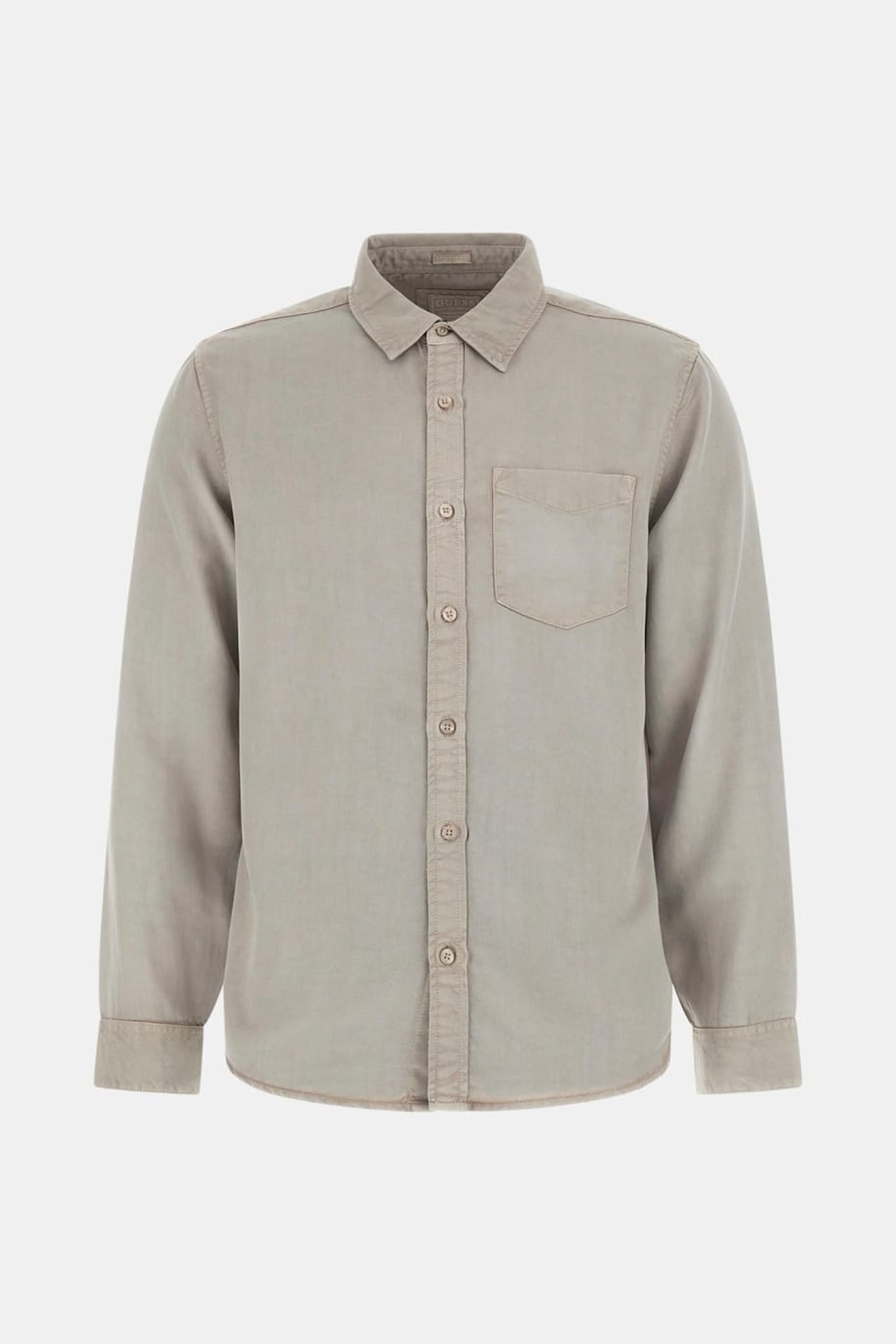 GUESS ECO LS BOWIE TENCEL SHIR TRADITIONAL KHAKI MU 4