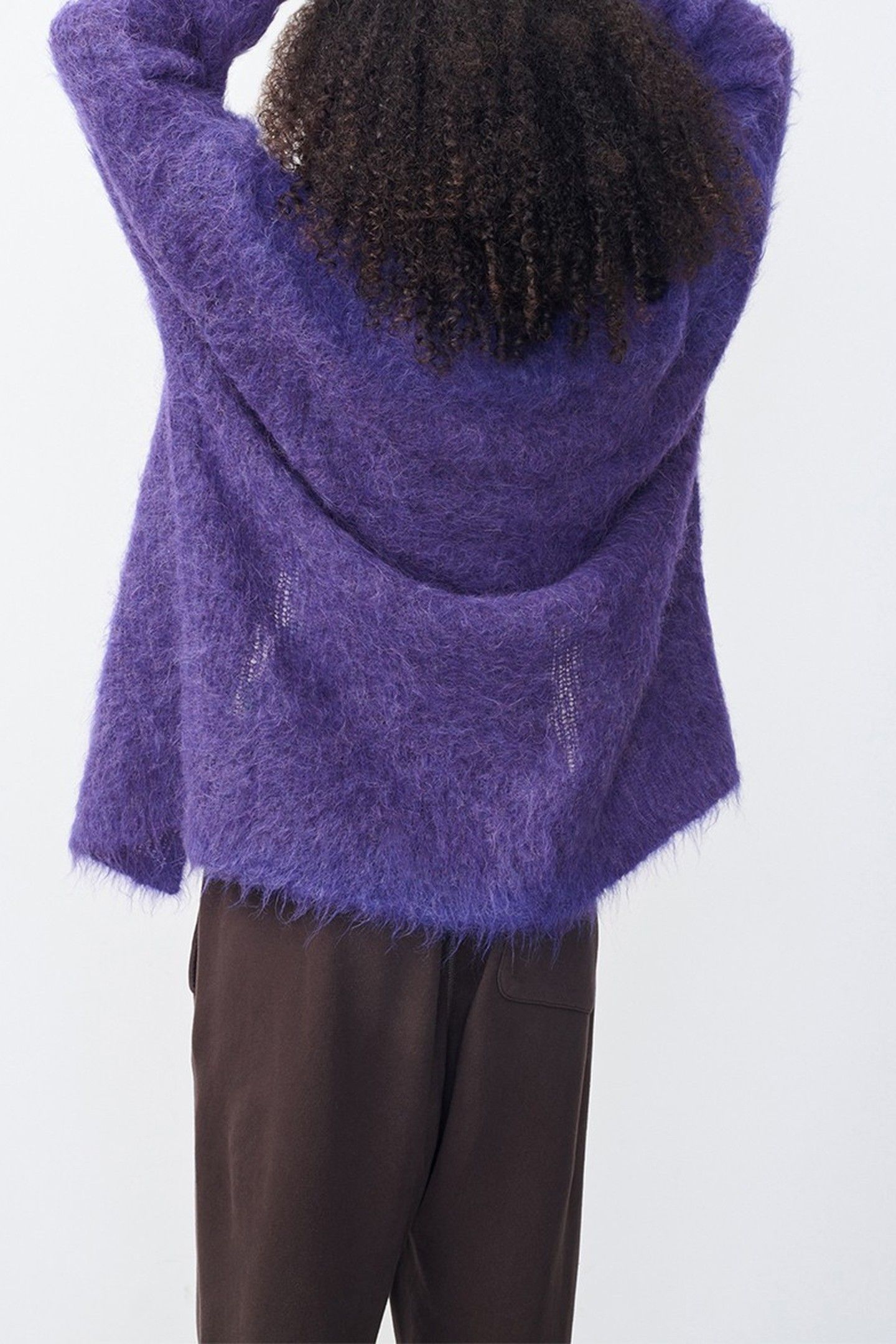 BYMI CARDIGAN VIOLET CHINE 3