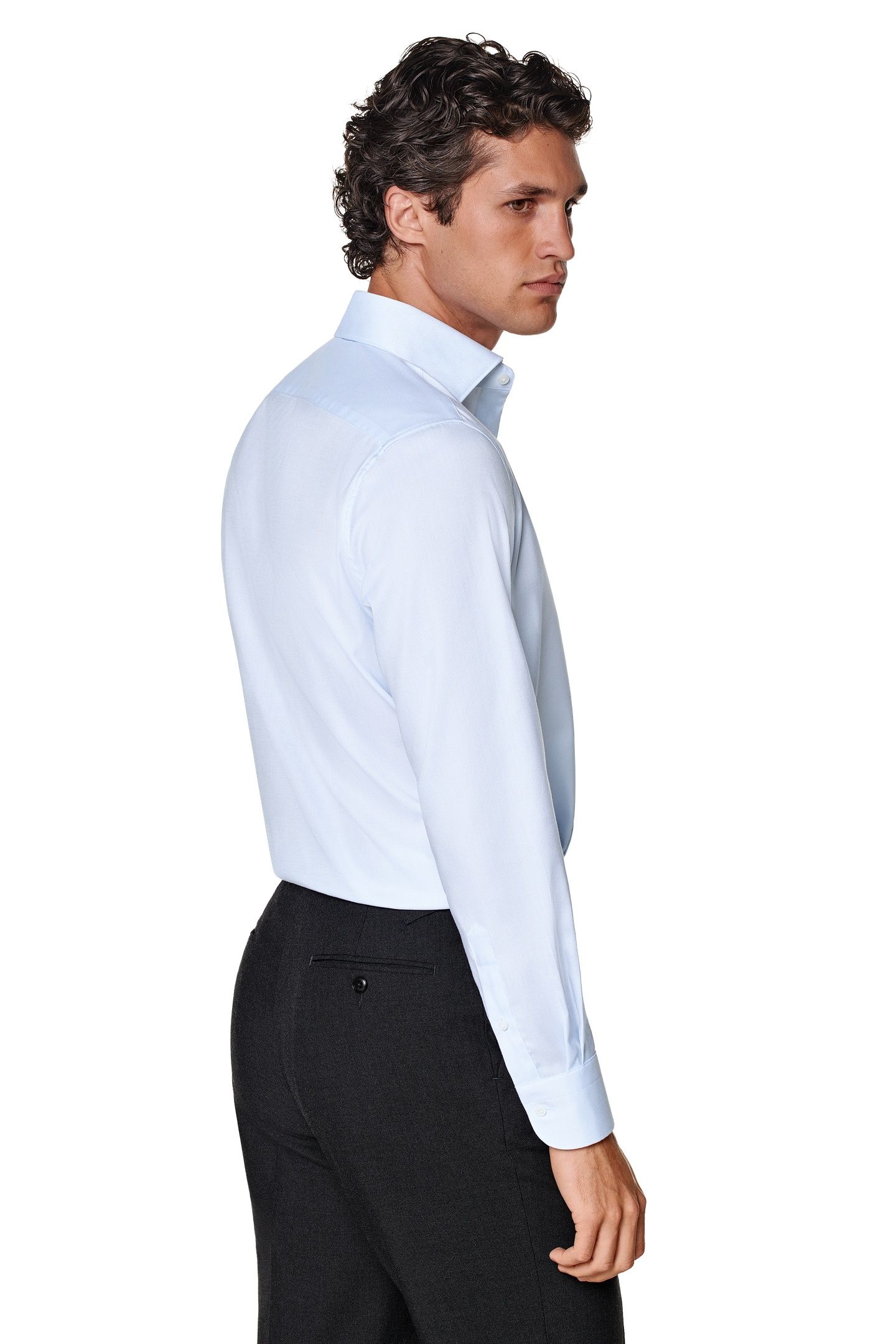 TRAVELLER LIGHT BLUE CLASSIC FORMAL SHIRTS LIGHT BLUE 4