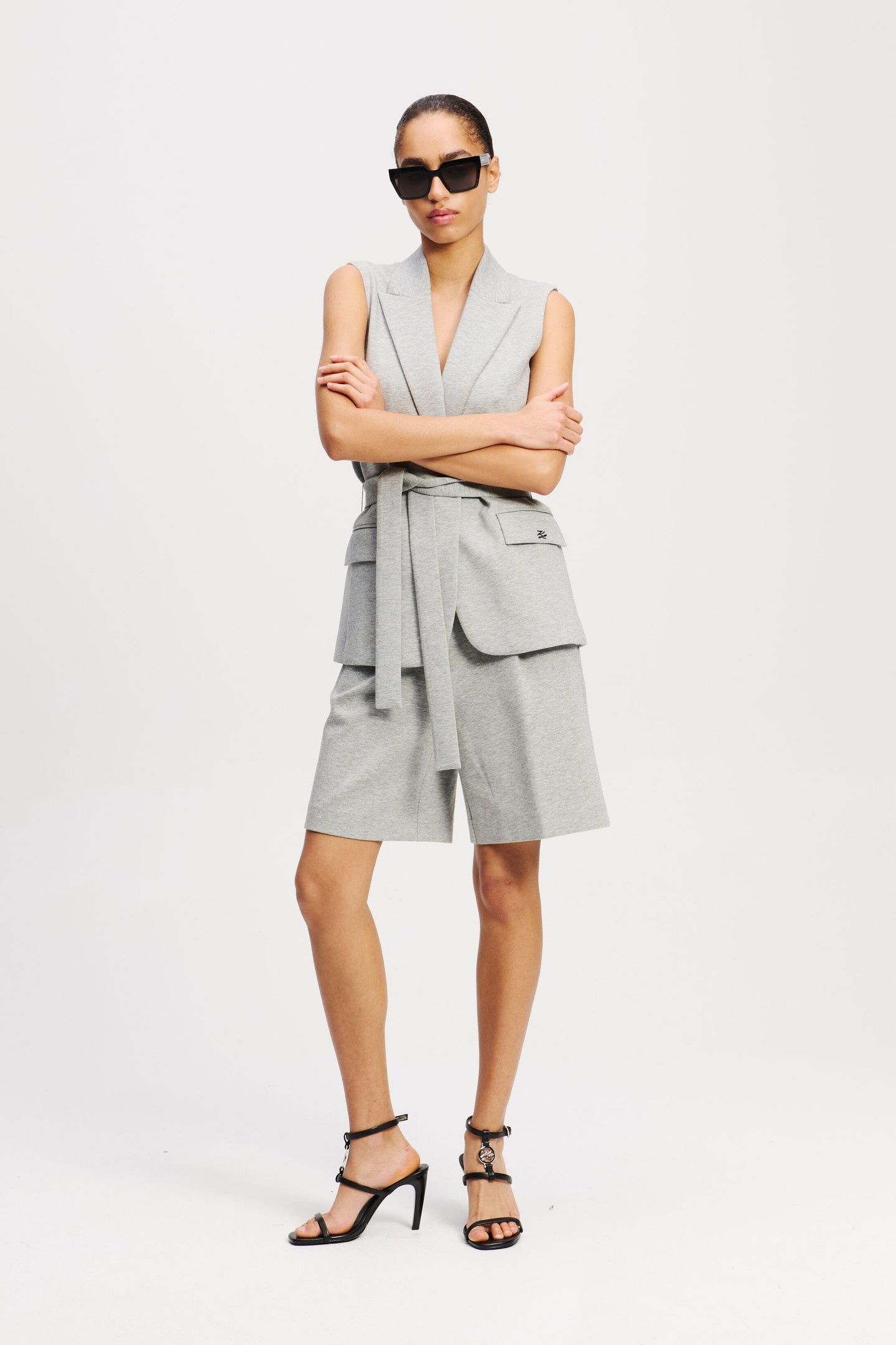 DOUBLE JERSEY SHORTS LIGHT GREY MELANGE 7