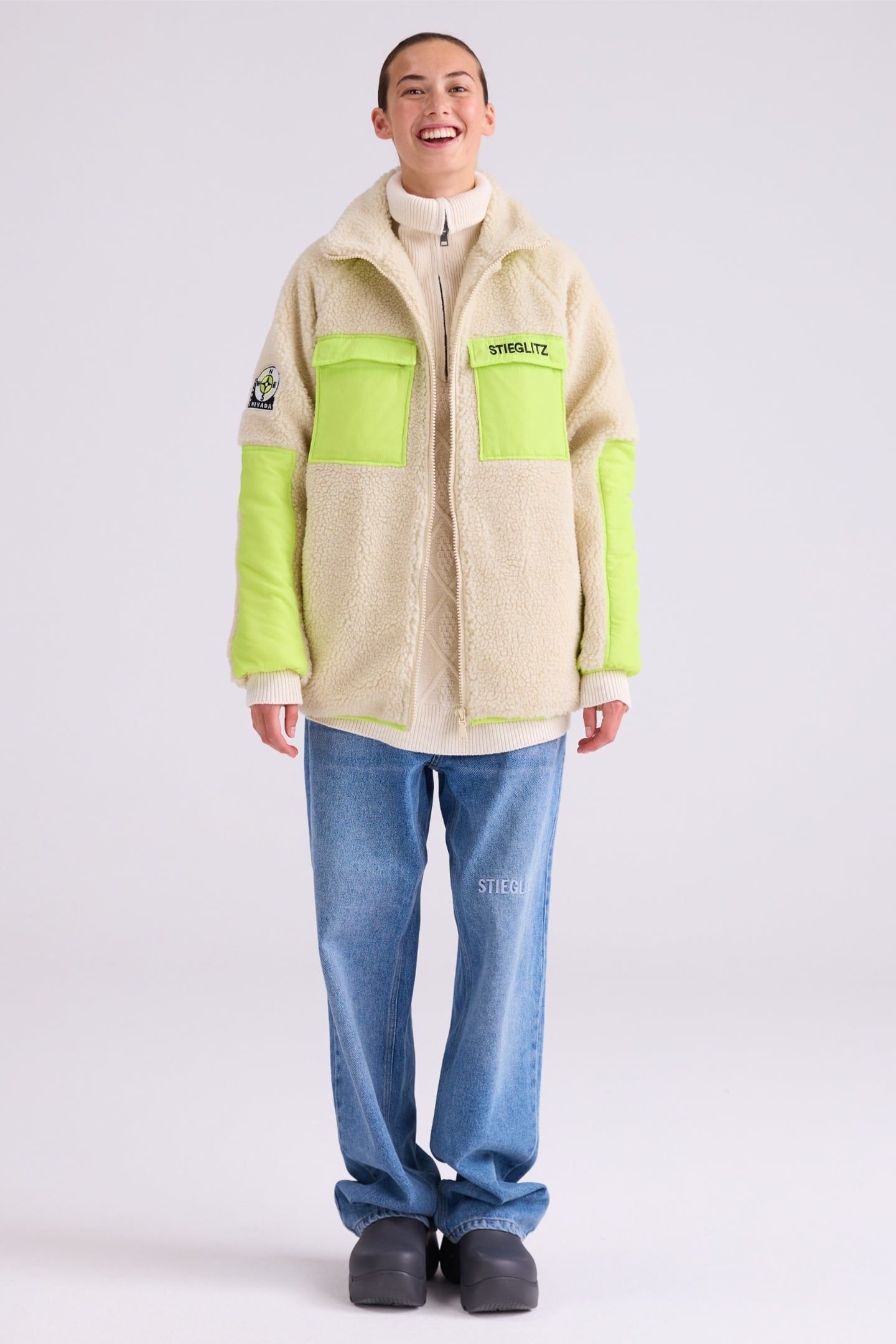 DEVANTE TEDDY JACKET BEIGE 1