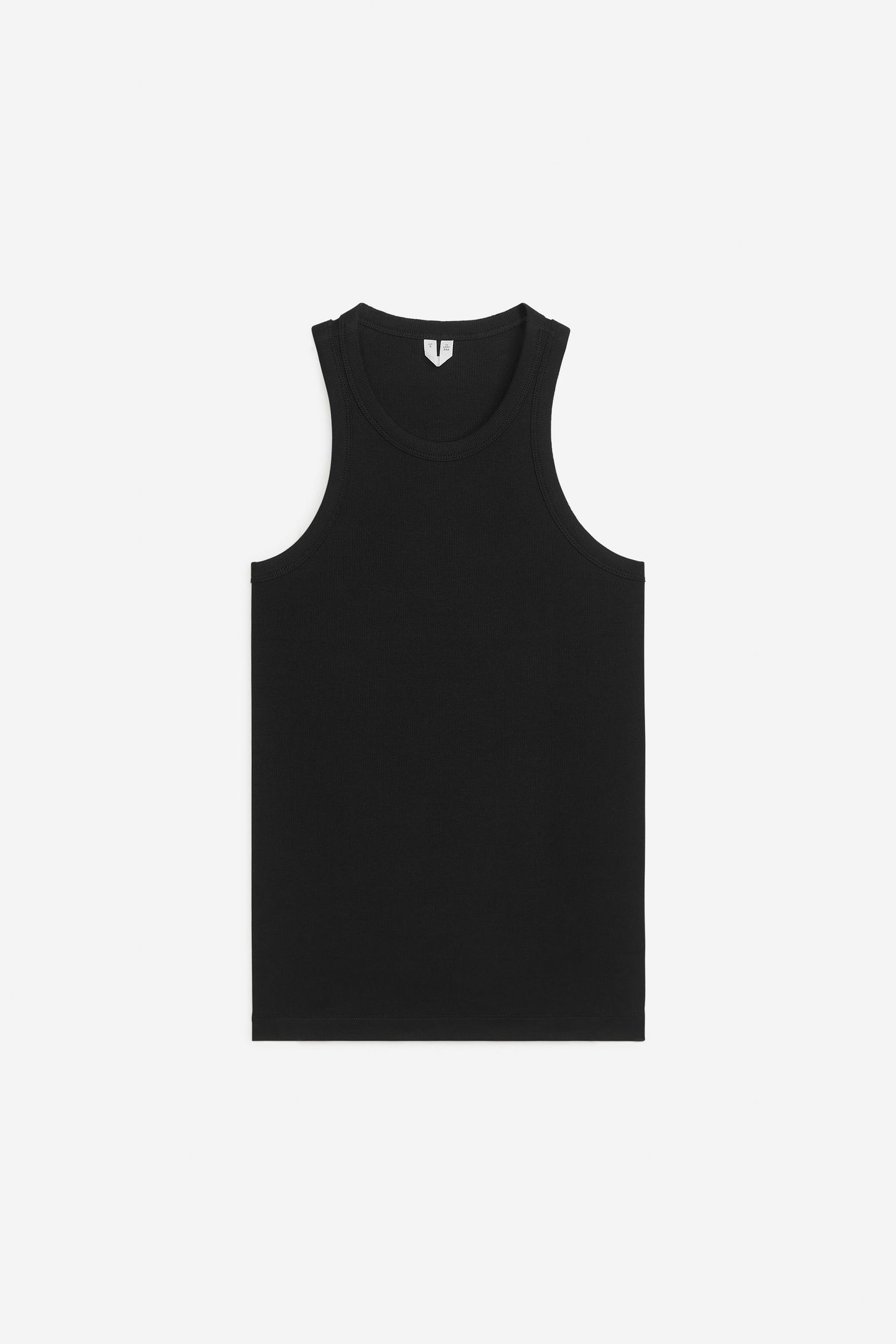 NADINE COTTON RIB TANK BLACK 3