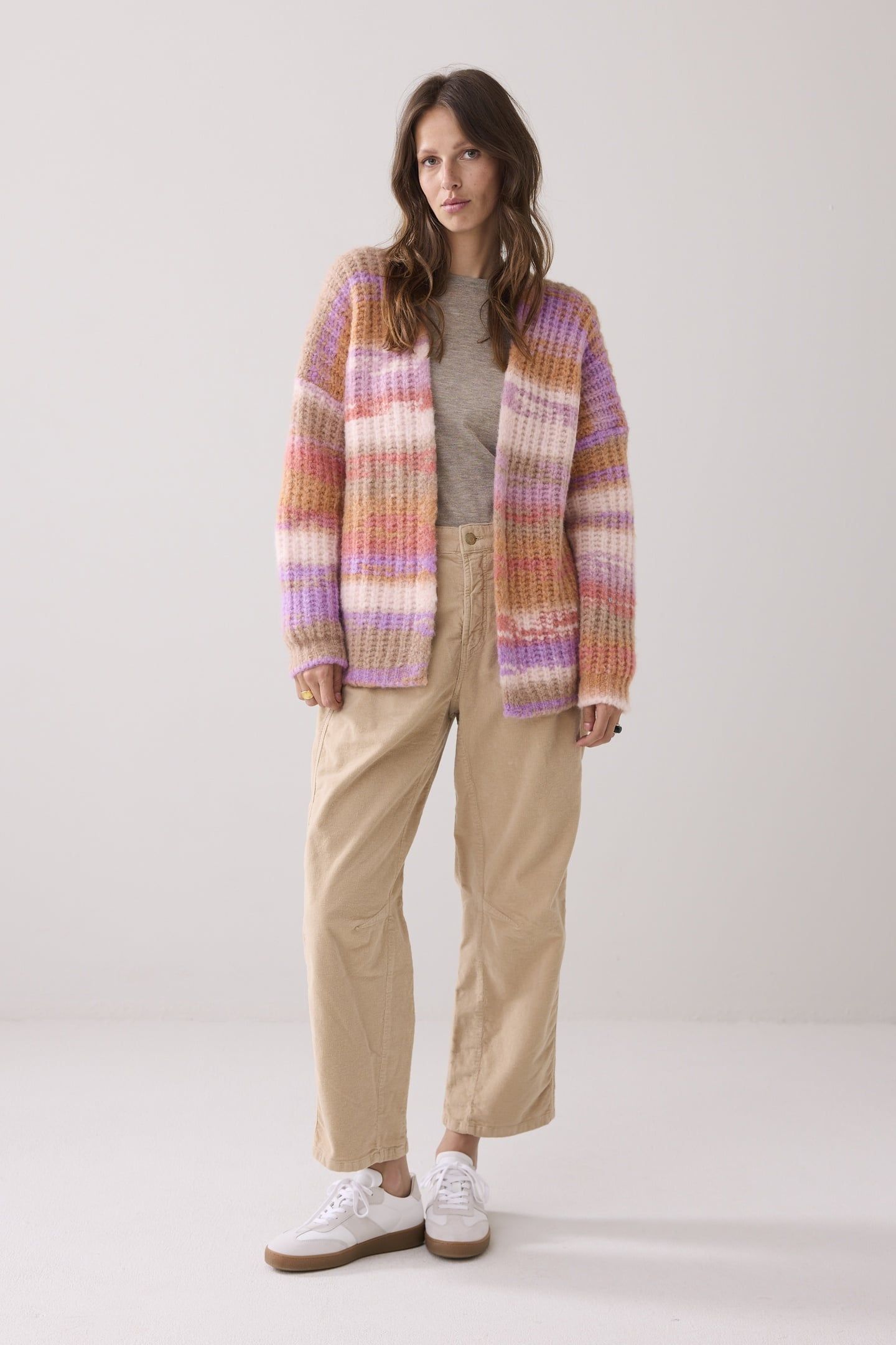 CARDIGAN CUSHY WOOL BLEND KNIT MULTICOLOUR 1