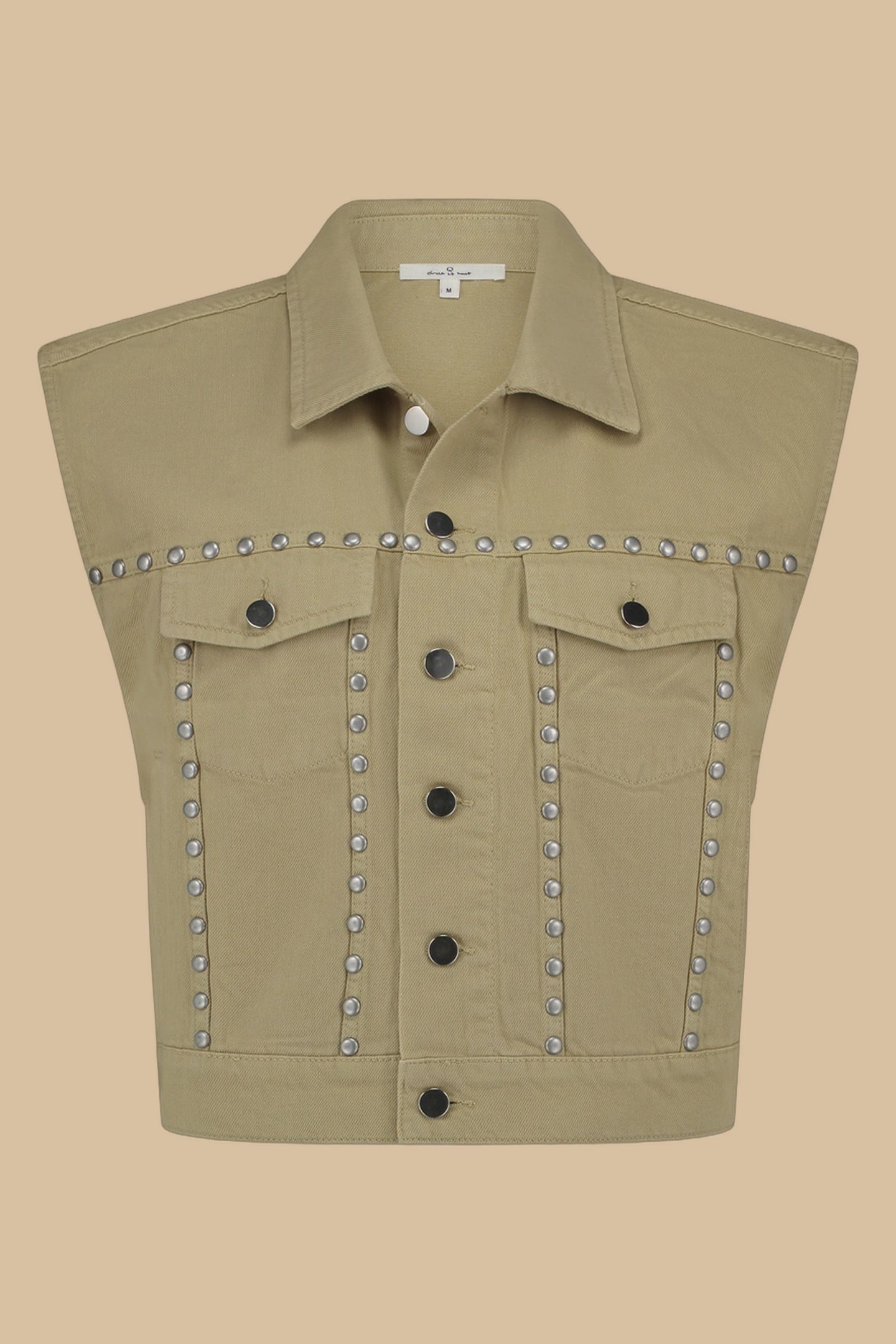 LUCY GILET OLIVE GRAY 1