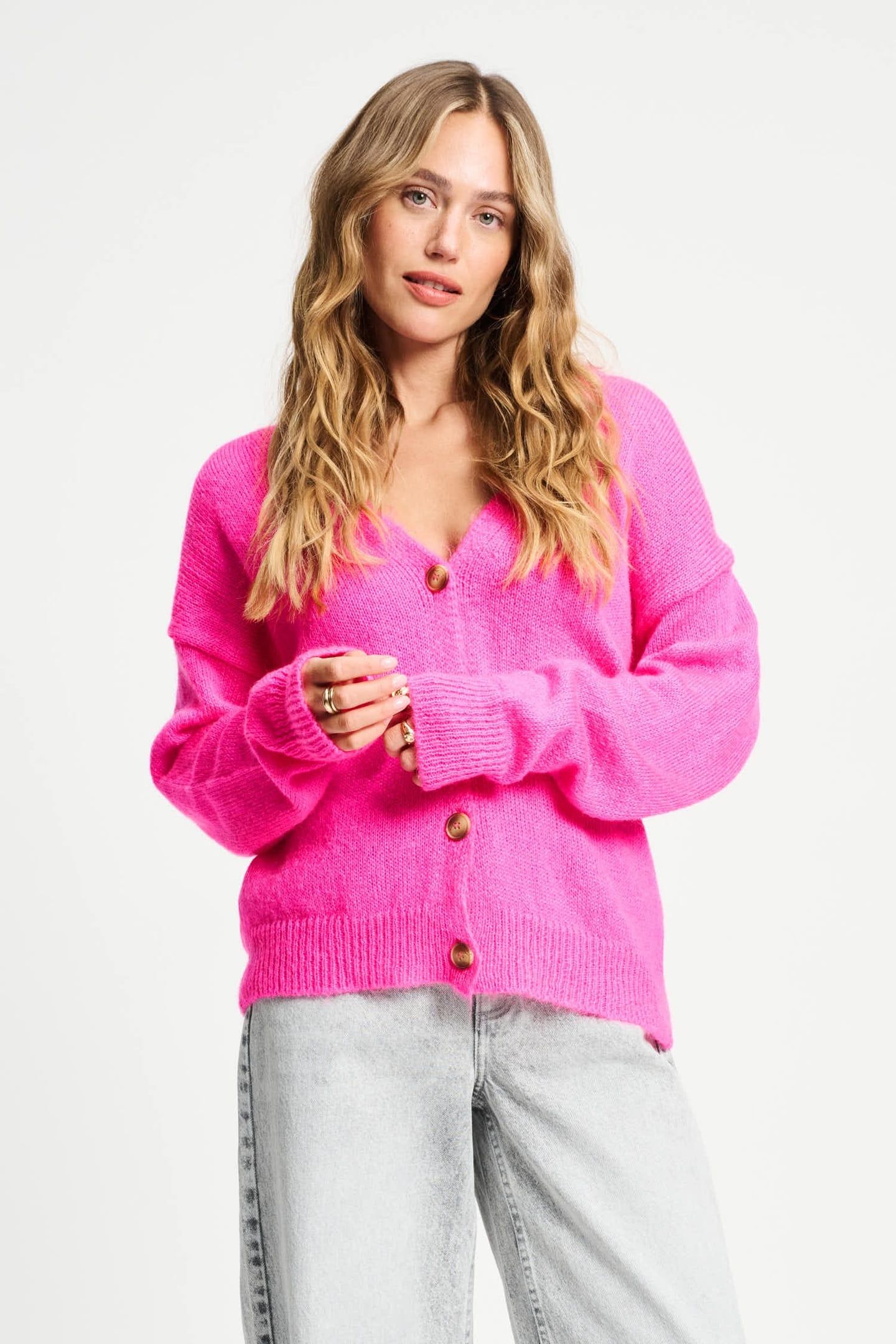 CARDIGAN - DASHING PINK 3