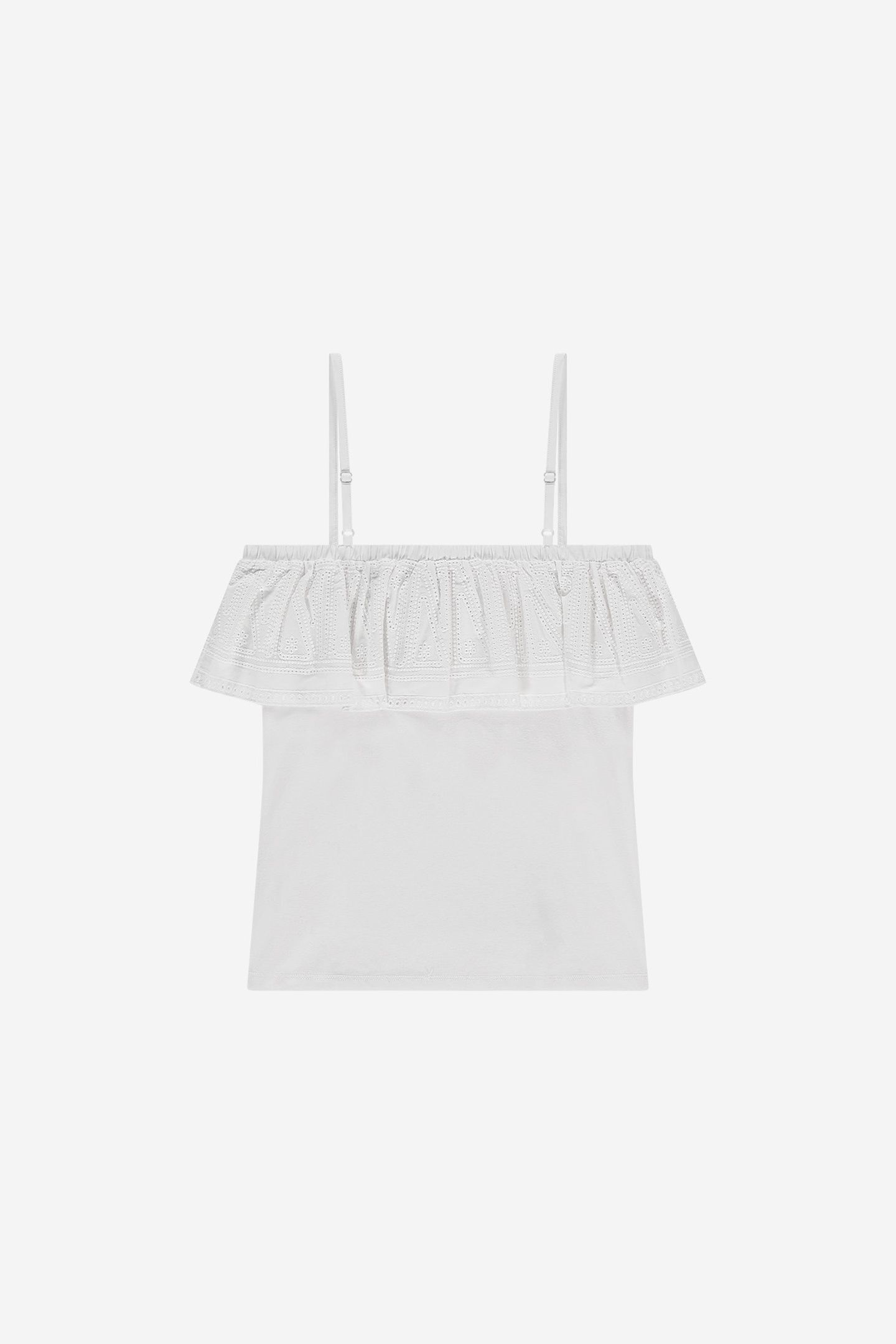 SHANTIE RUFFLE TOP OFF WHITE 2