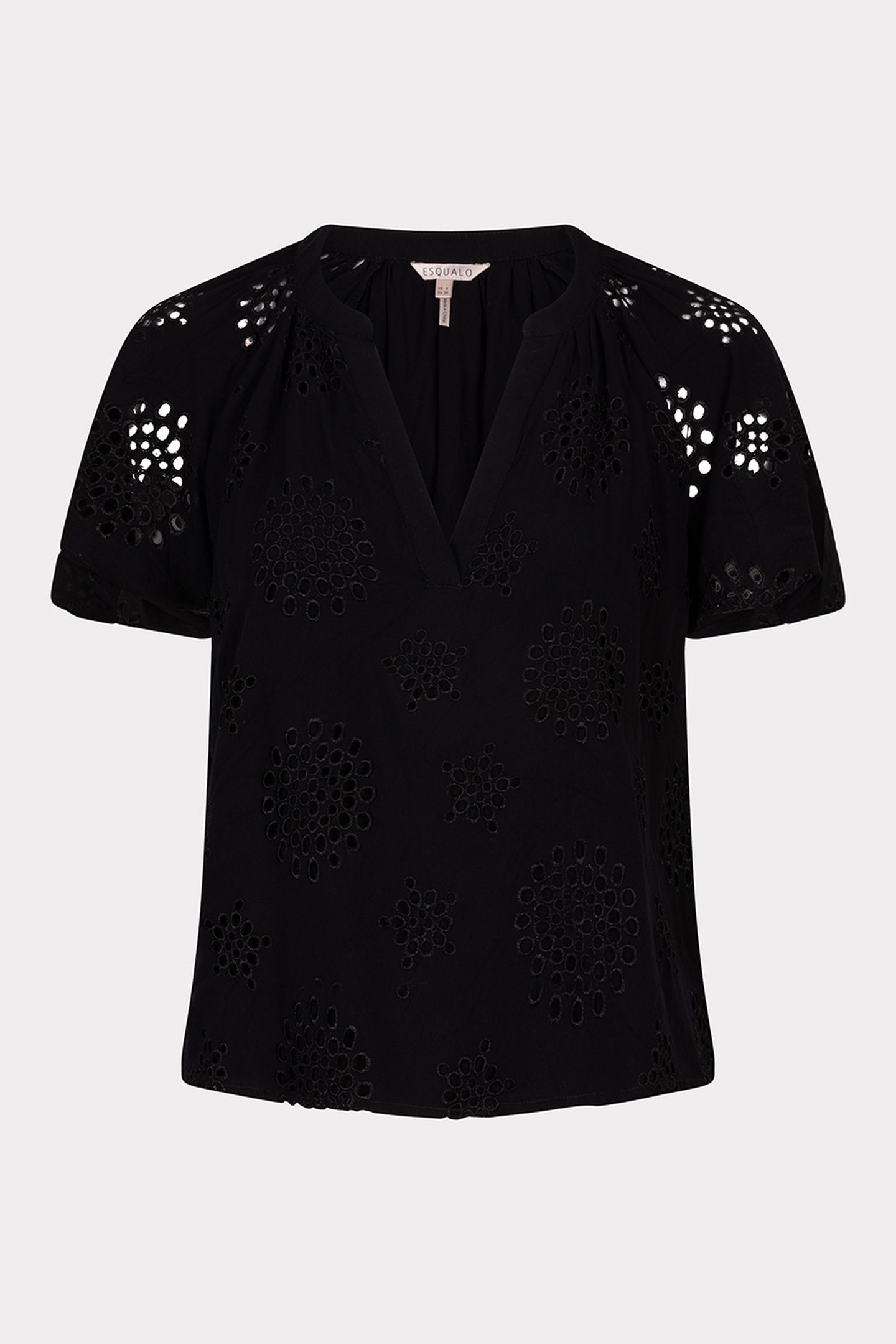 BLOUSE ALLOVER EMBROIDERY BLACK 4