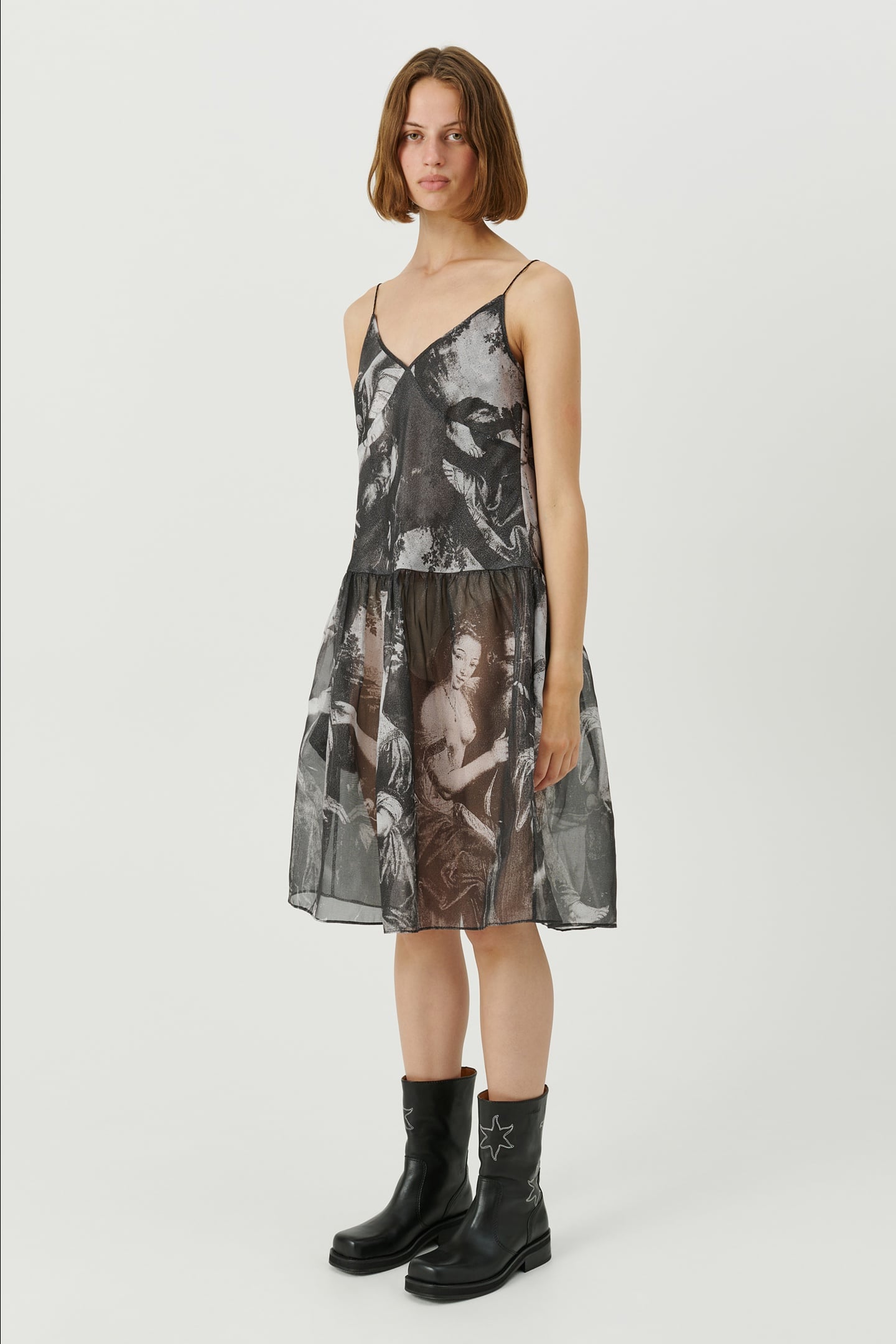 TANYA DRESS BLACK AOP 1