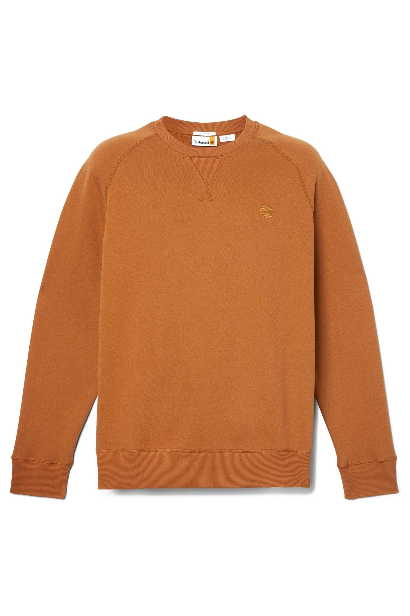 BRUSHED BACK CREW SWEATSHIRT LEATHER BROWN 4