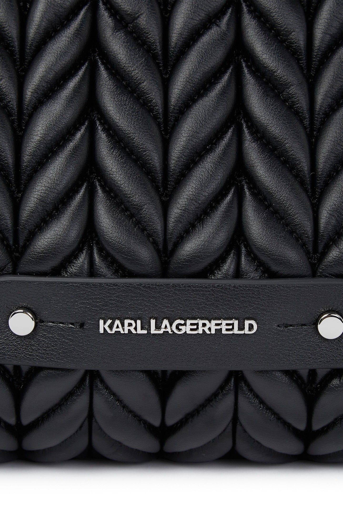 K/WEAVE LARGE TOTE BLACK-NICKEL 5