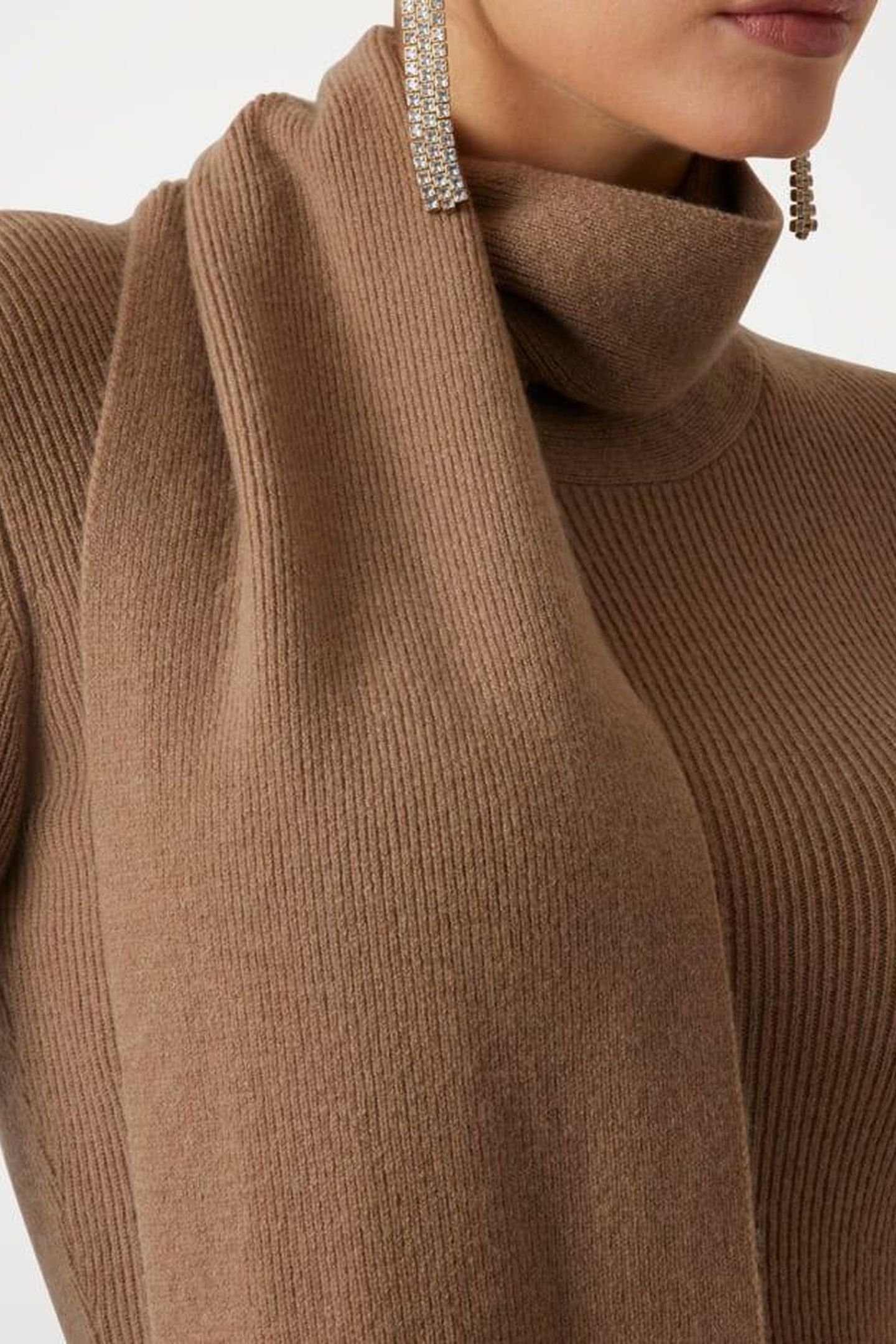 SOPHIE LS CASHMERE T DESERT MUD MULTI 9