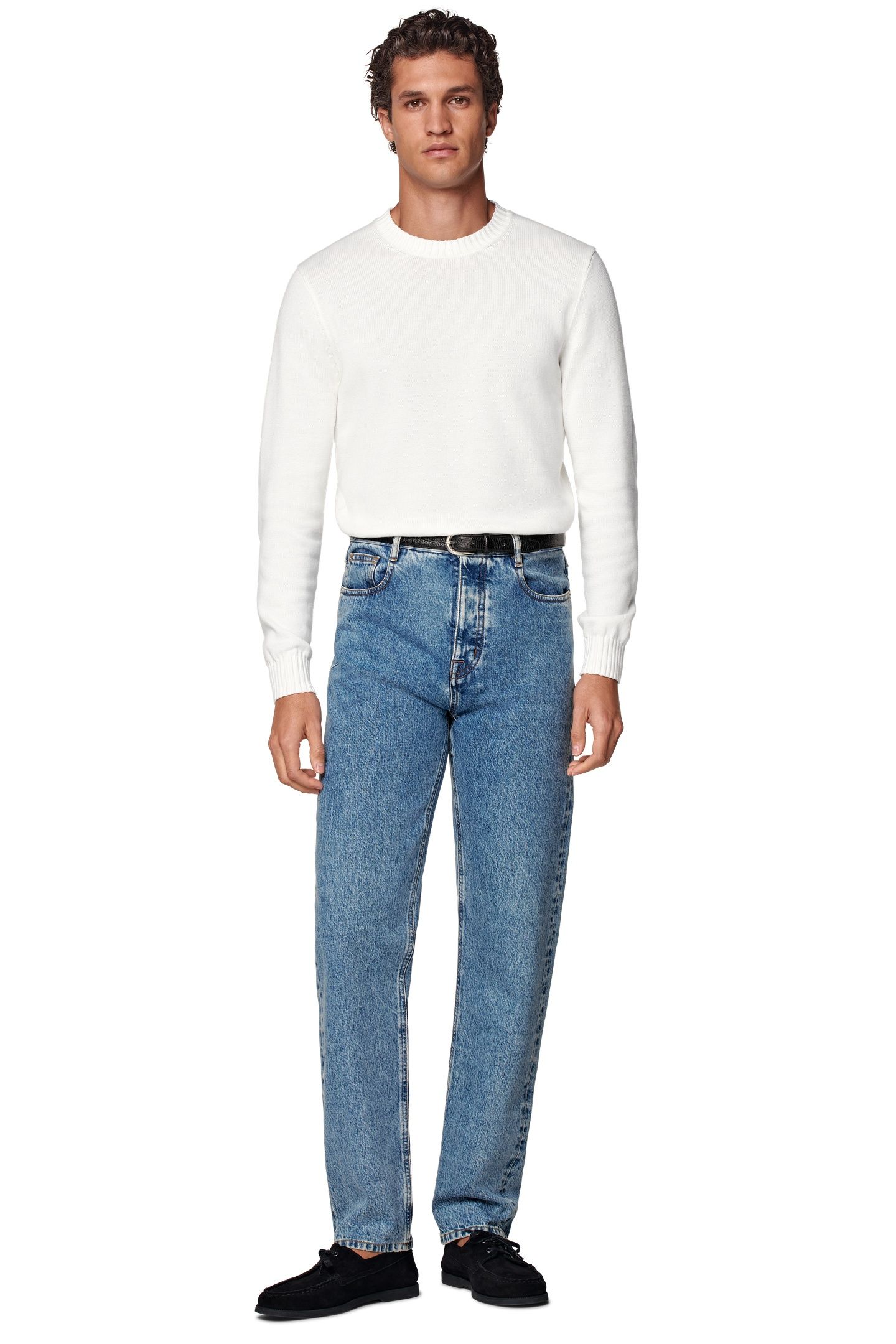 CHARLES-WASHEDBLUE-DENIM CHINO, DENIM AND SHORTS MID BLUE 1