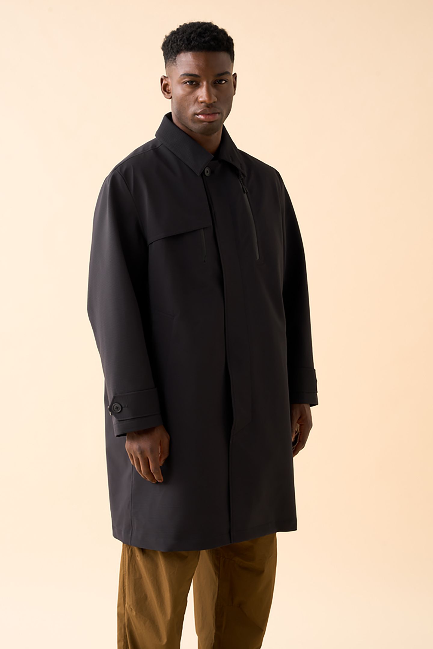 UNISEX SL TECH TRENCH COAT BLACK 3