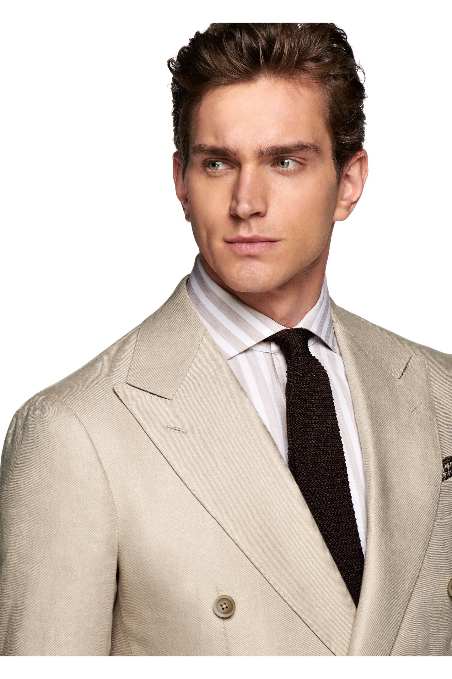 SUIT-L. BROWN NESTED SUITS LIGHT BROWN 3