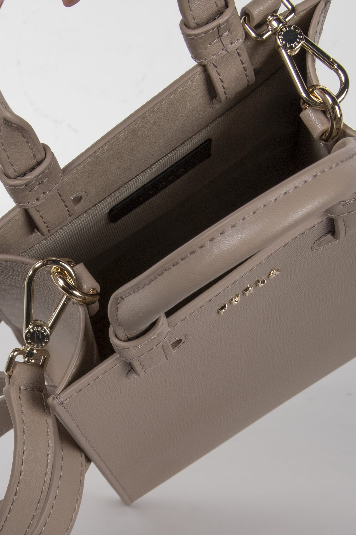 DEVA MINI VERTICAL TOTE TAUPE 5