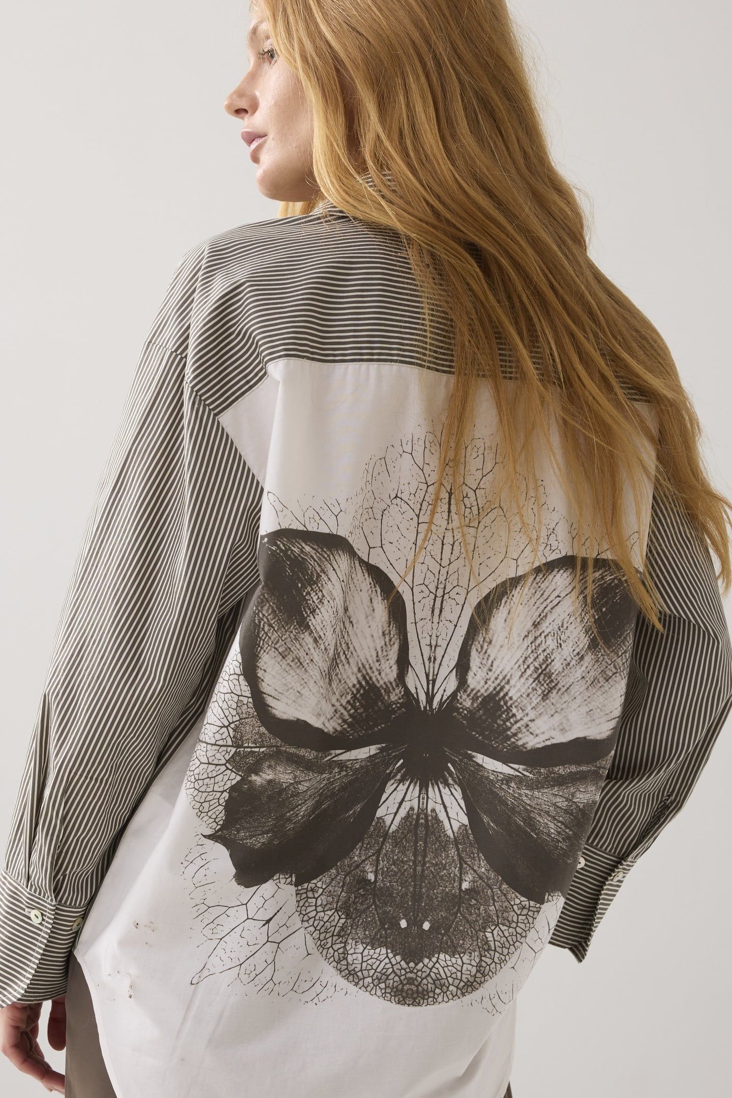 BLOUSE BIG FLOWER COTTON DARK CAMO 2