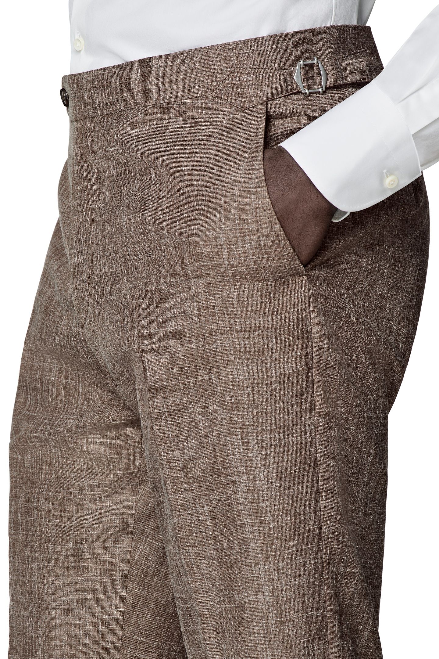 HAVANA-MID BROWN-WOOL SILK LINEN NESTED SUITS MID BROWN 9