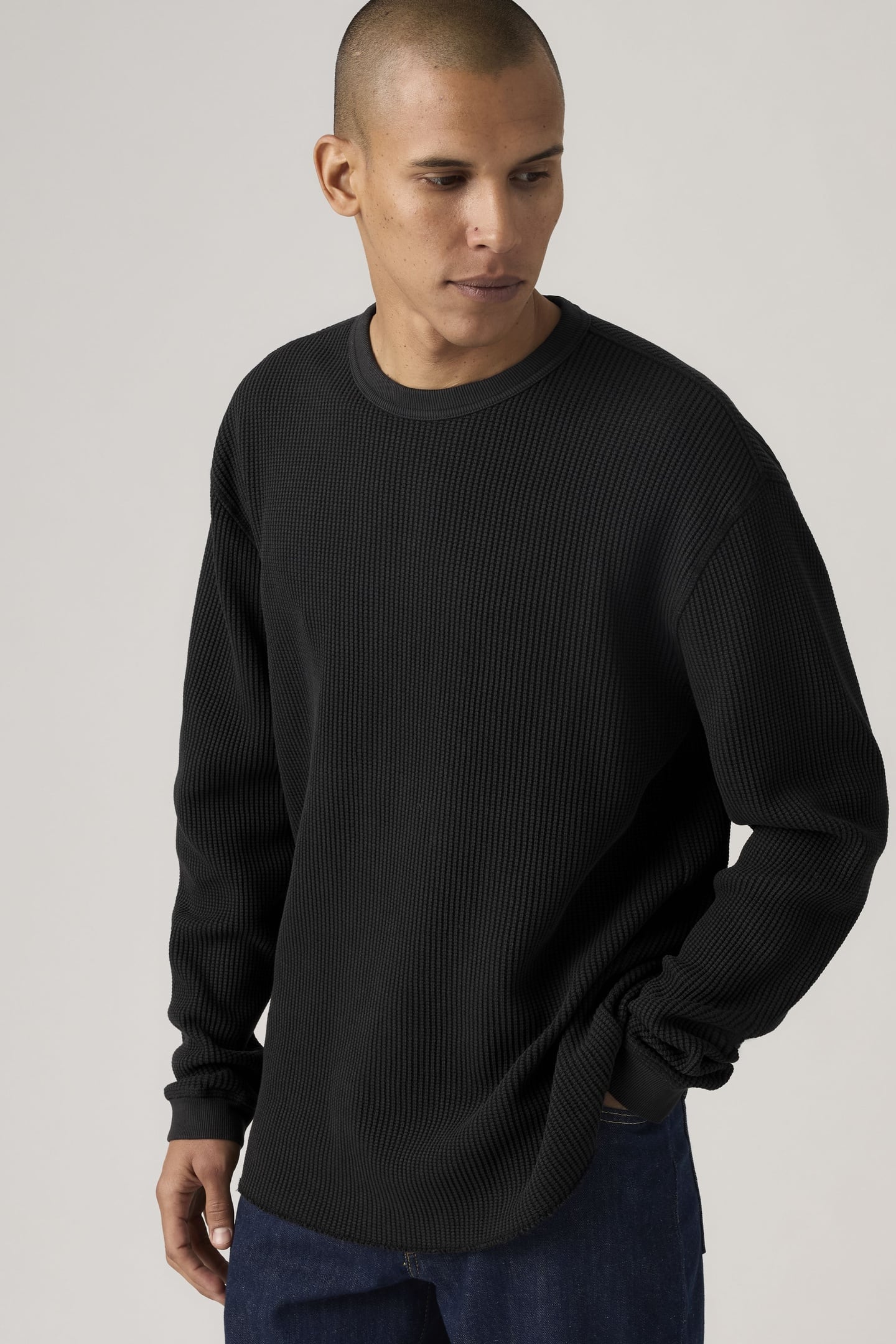 LONG SLEEVE RELAXED THERMAL TEE 3