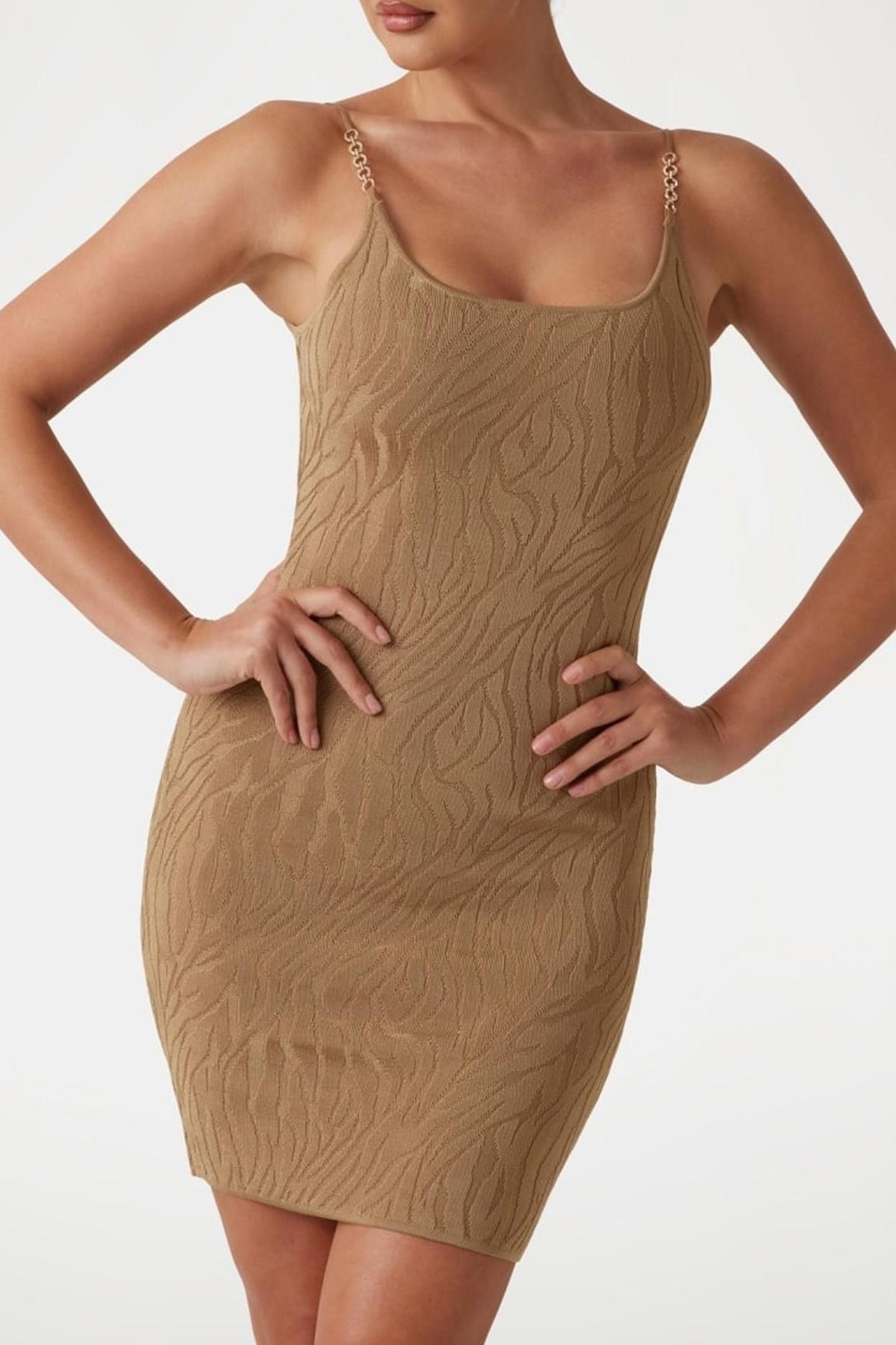 KIM DRESS TOASTED TAUPE 2