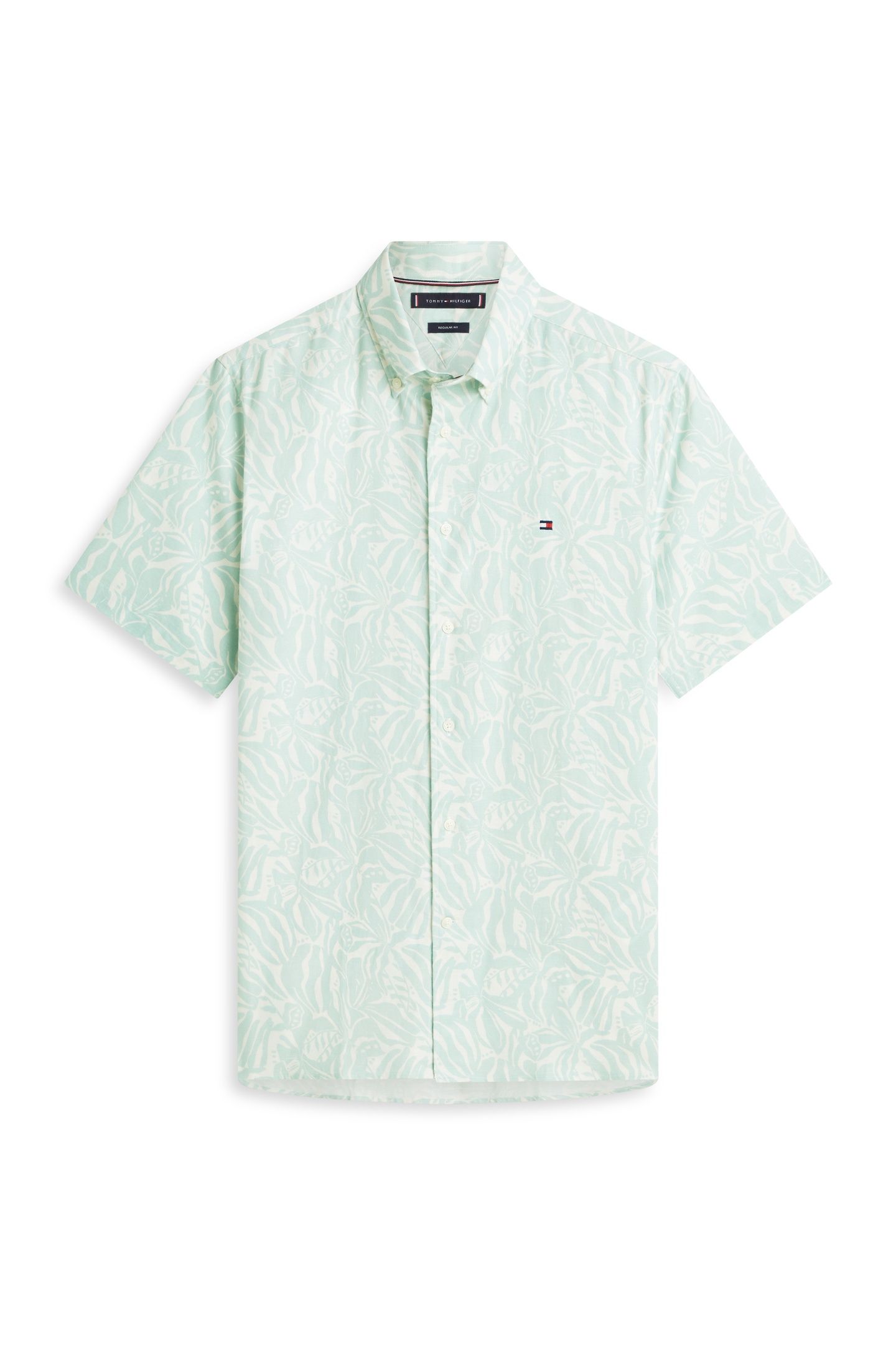 LINEN BLEND SHIRT CRUSHED MINT/ALLOVER 4