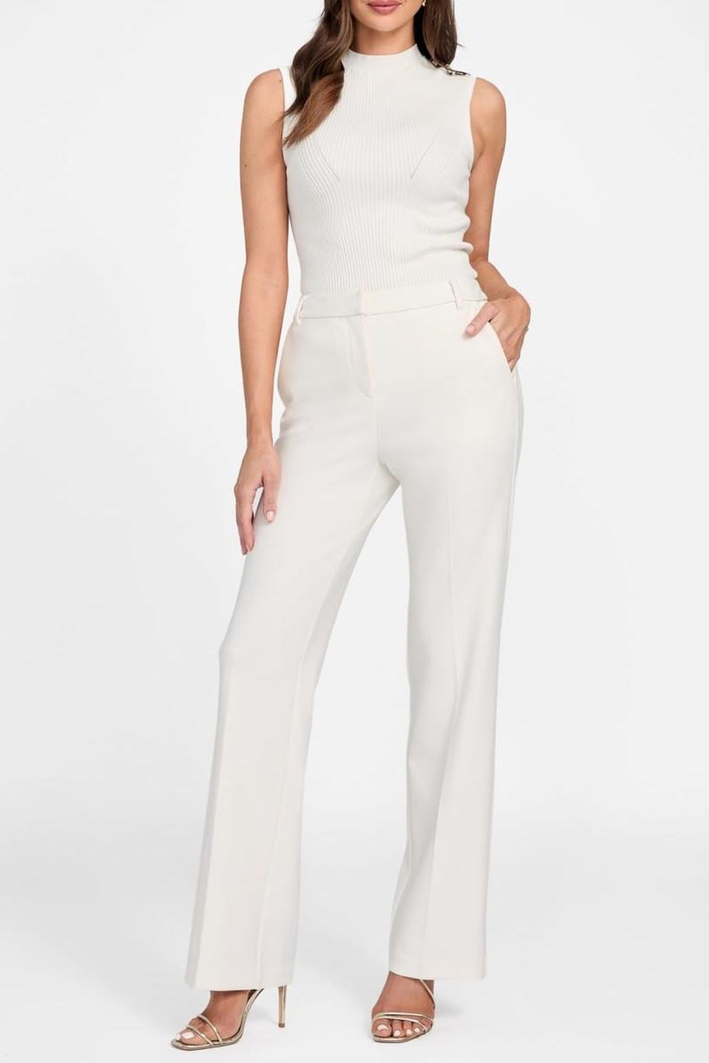 LIA STRAIGHT PANT MACADAMIA 3