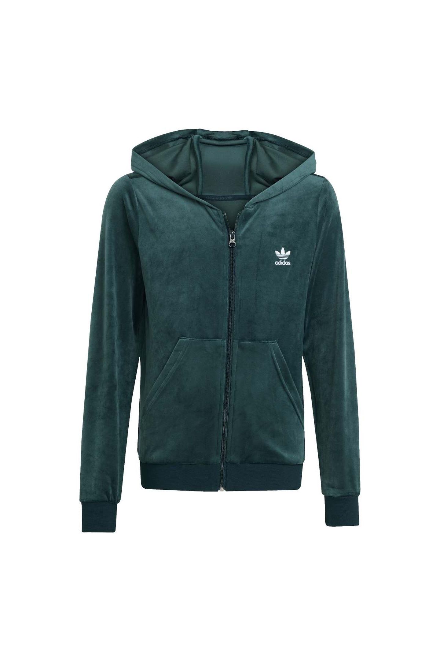 ORIGINALS VELOUR ZIP HOODIE AURORA IVY 3