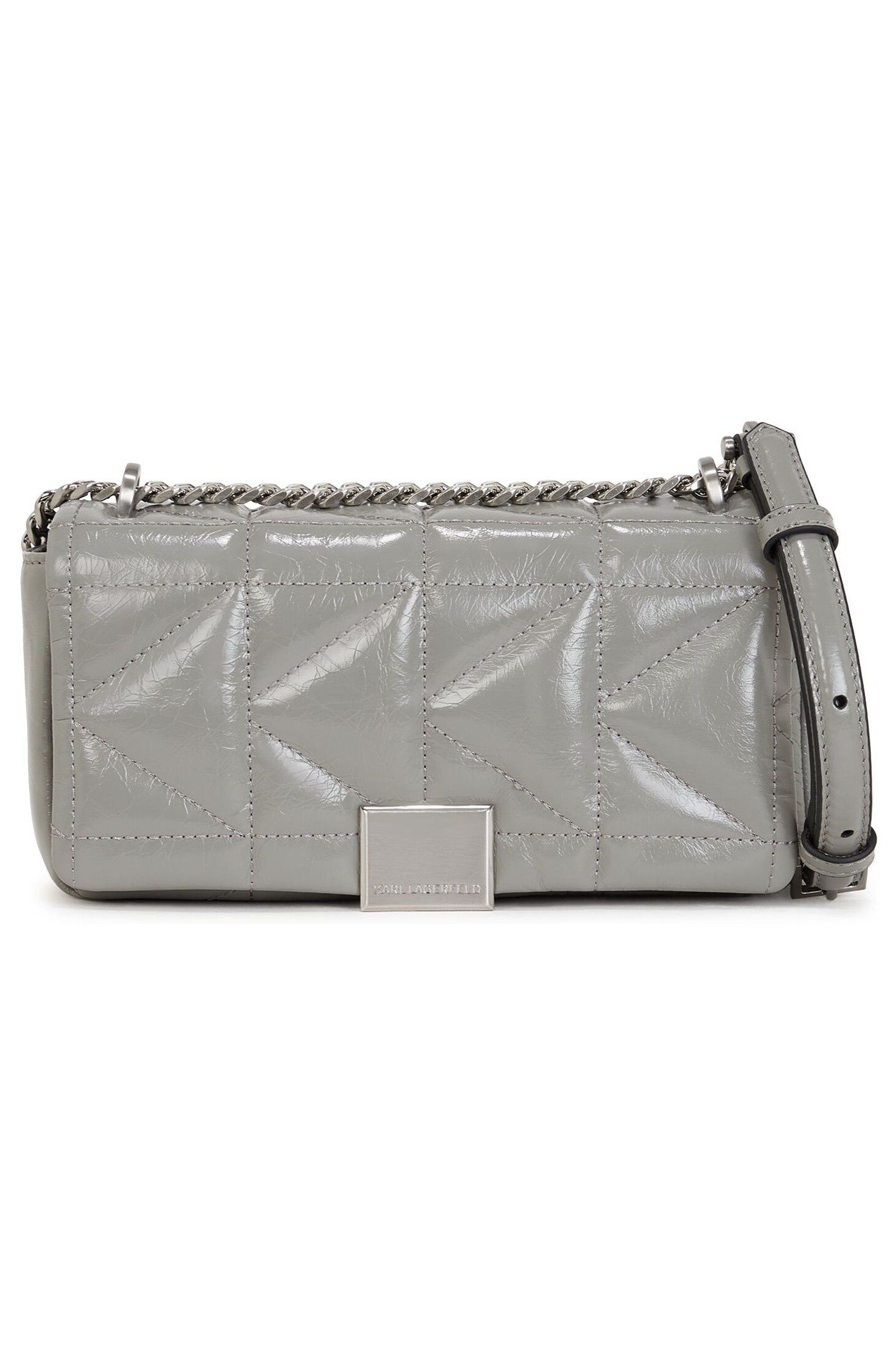 K/KUILT SMALL WRINKLE CROSSBODY CLOUD GREY 2