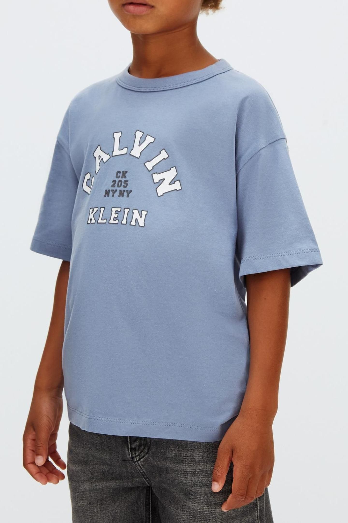BOYS VARSITY GRAPHIC T-SHIRT SATIN BLUE 3