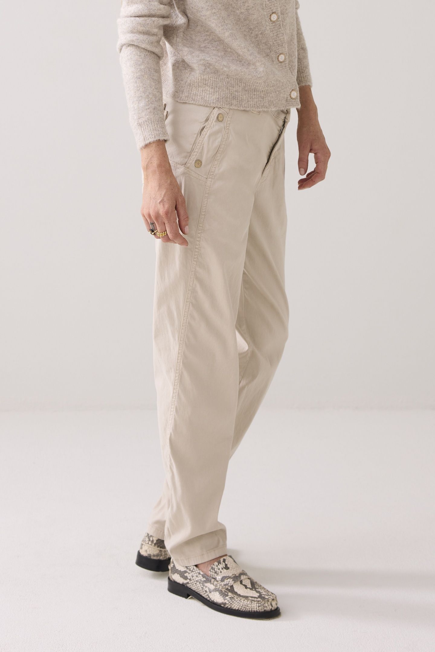 TAPERED SILK STRETCH SATEEN ASH 3